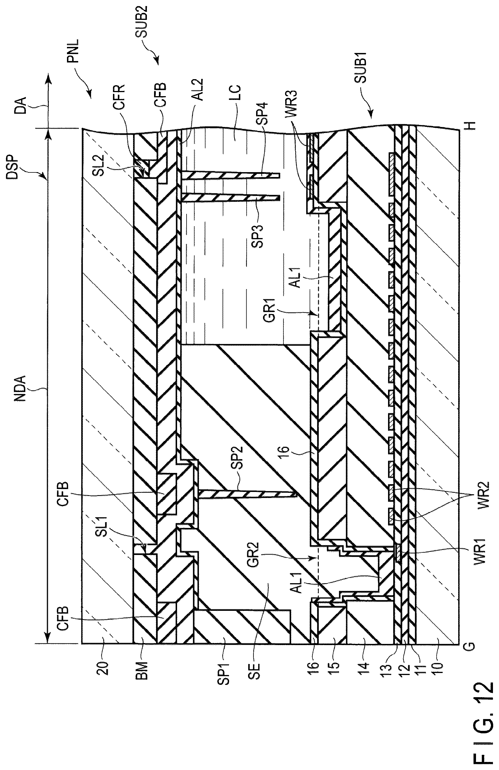 Patent US12504662 Figure 12 – Display device