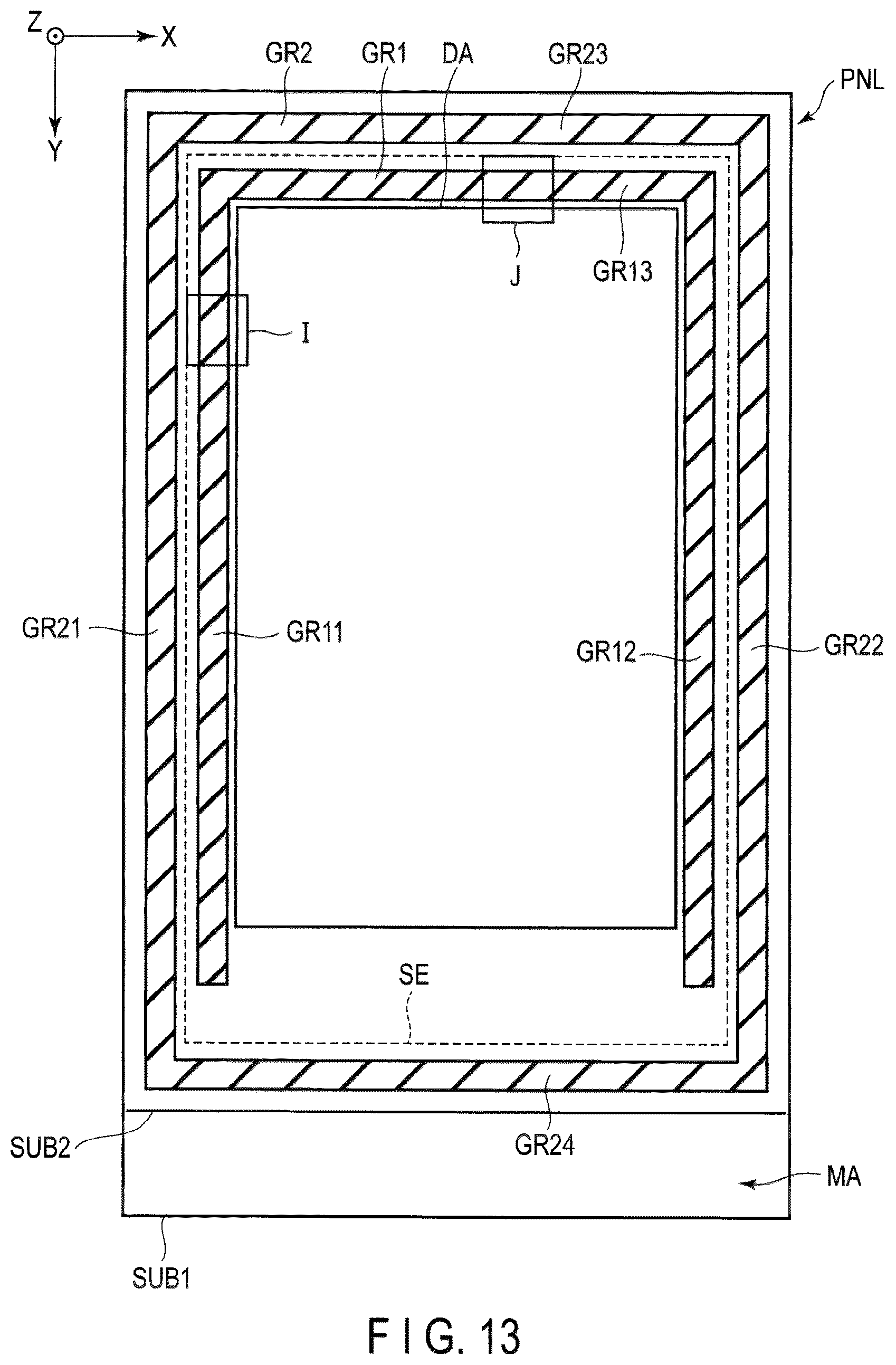 Patent US12504662 Figure 13 – Display device