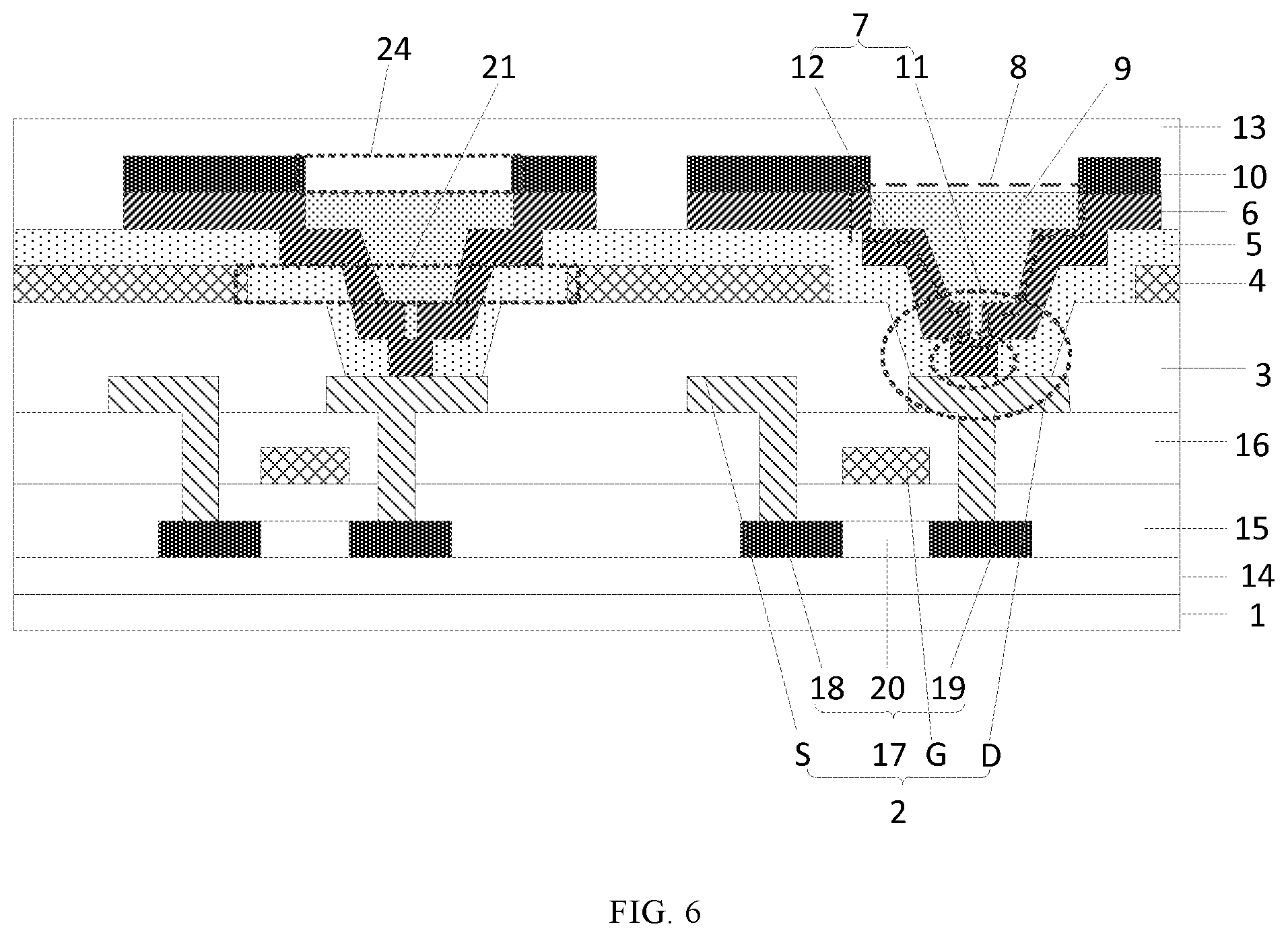 Patent US12504664 Figure 4 – Array substrate, manufacturing method thereof, liquid crystal cell and display apparatus