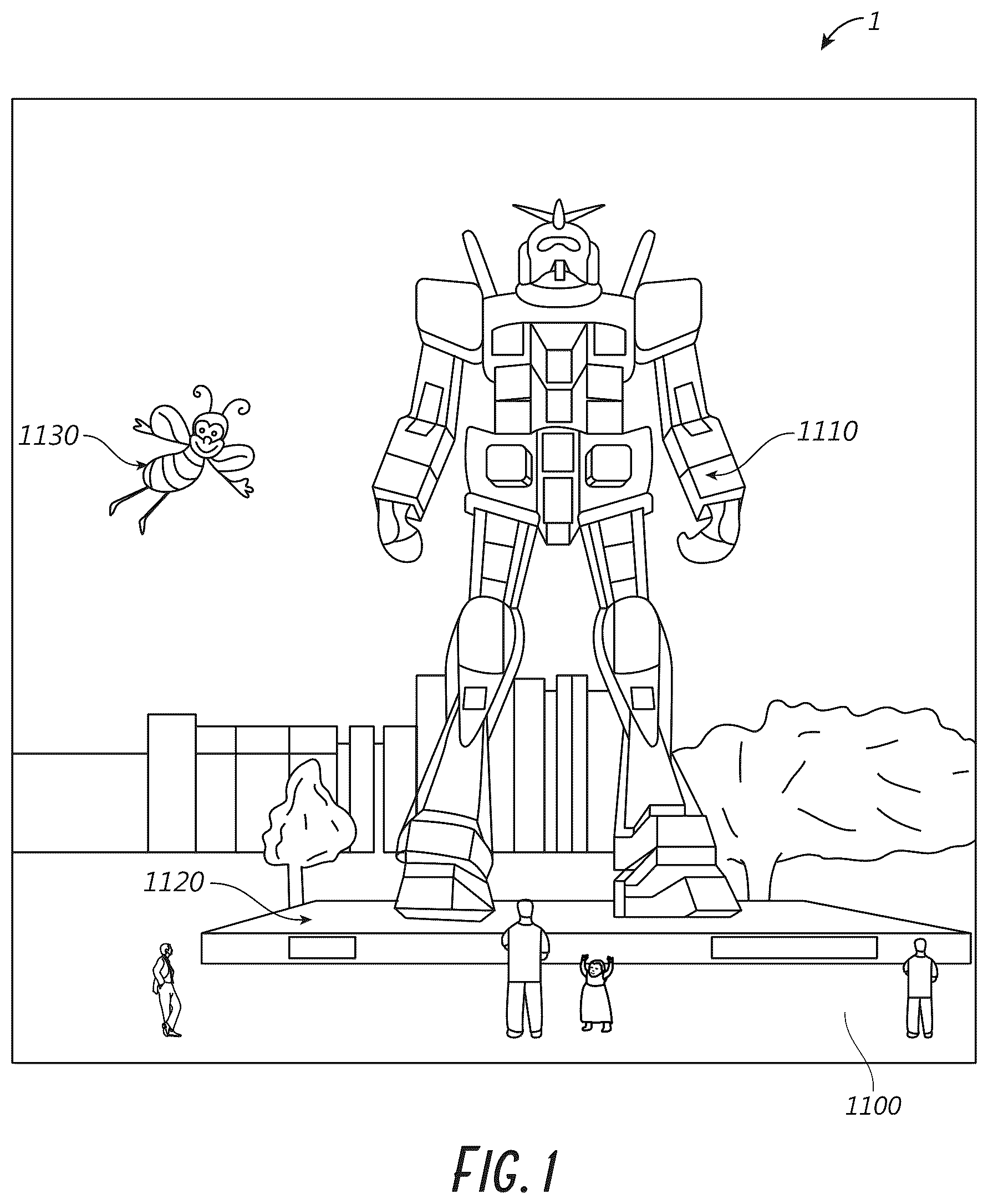 Patent US12504667 — Waveguide light multiplexer using crossed gratings — Figure 1