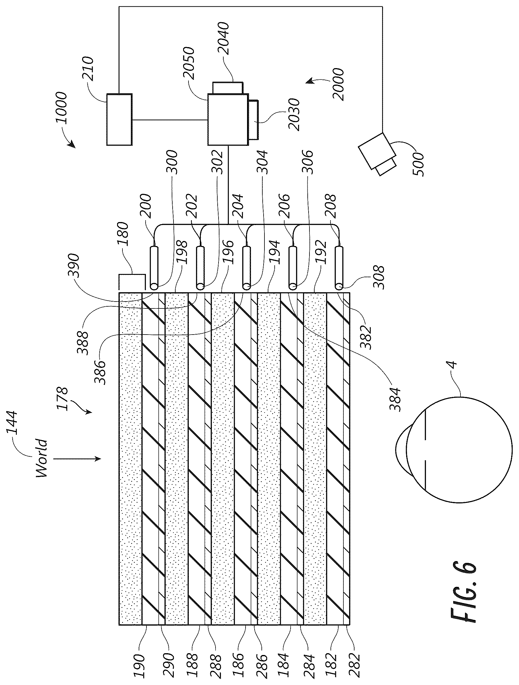 Patent US12504667 Figure 5 – Waveguide light multiplexer using crossed gratings
