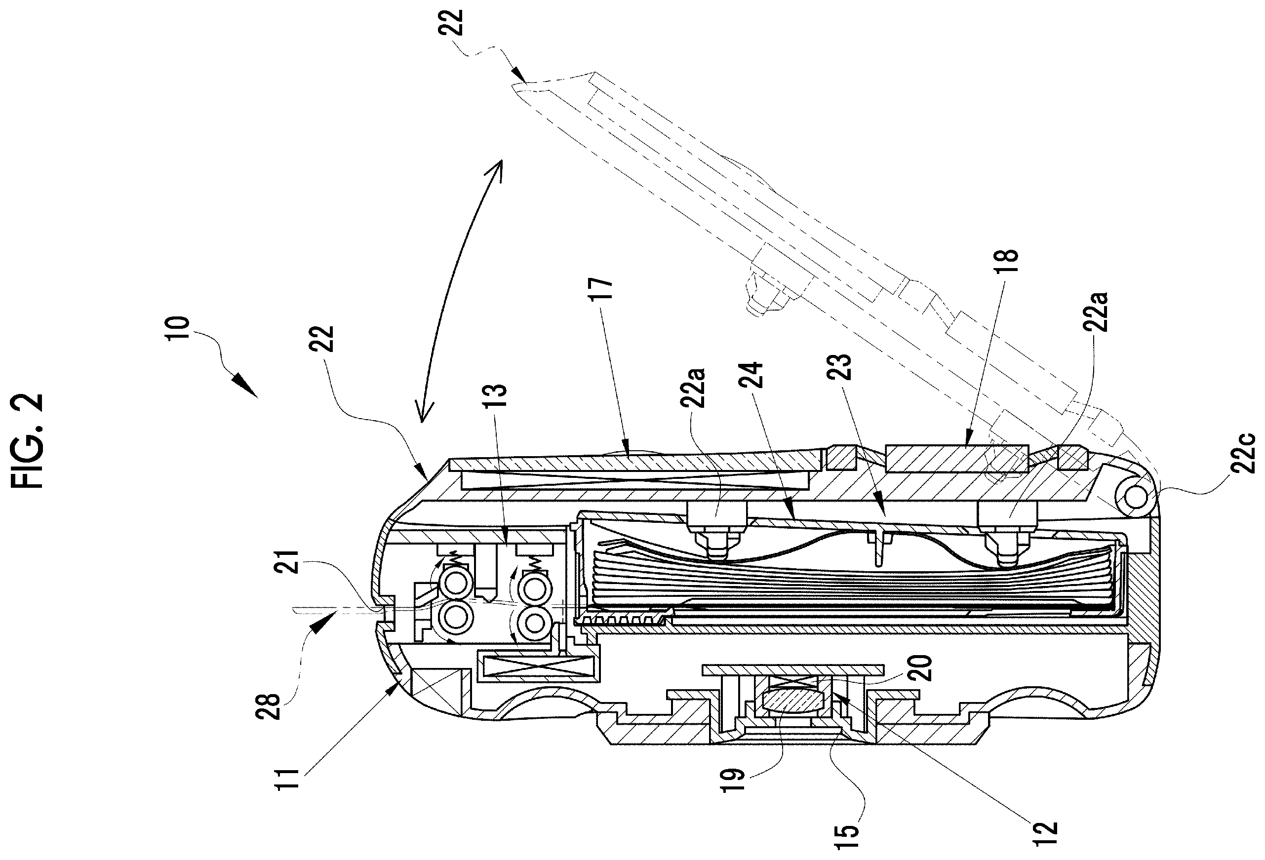 Patent US12504669 Figure 2 – Printer and digital camera including printer
