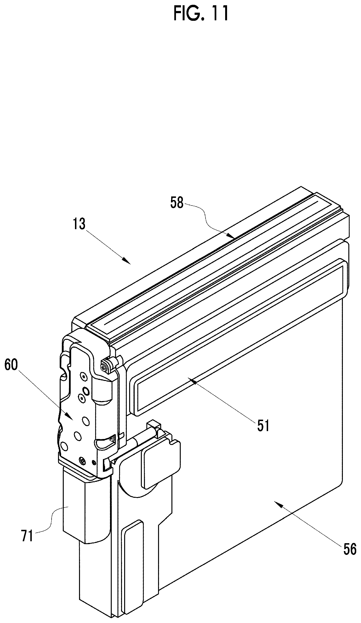 Patent US12504669 Figure 11 – Printer and digital camera including printer