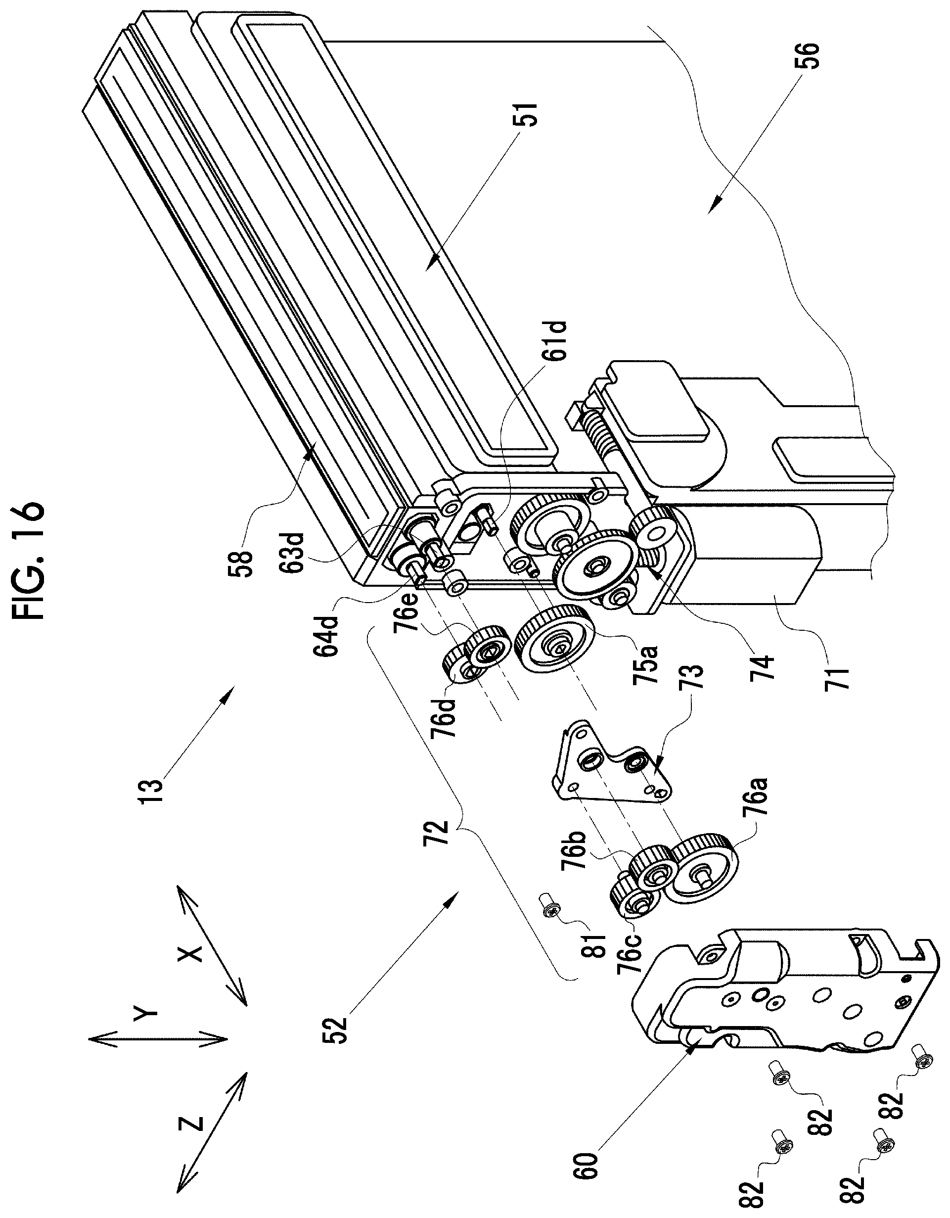 Patent US12504669 Figure 16 – Printer and digital camera including printer