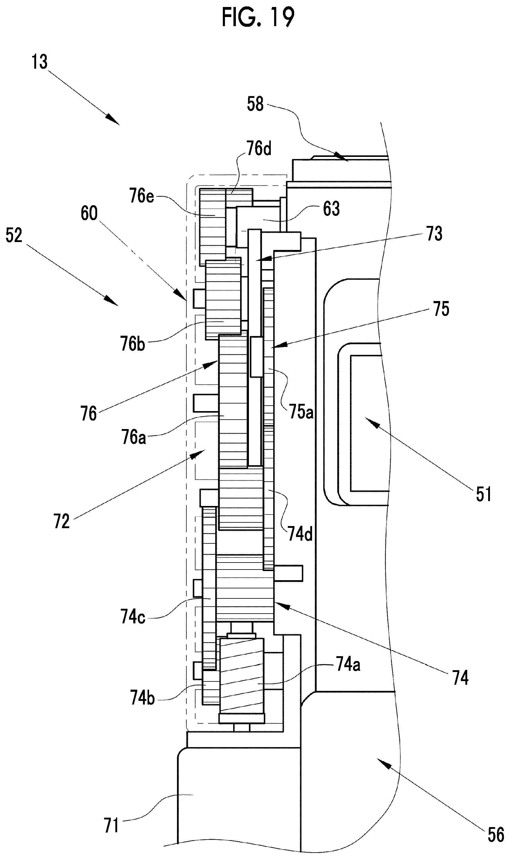 Patent US12504669 Figure 19 – Printer and digital camera including printer