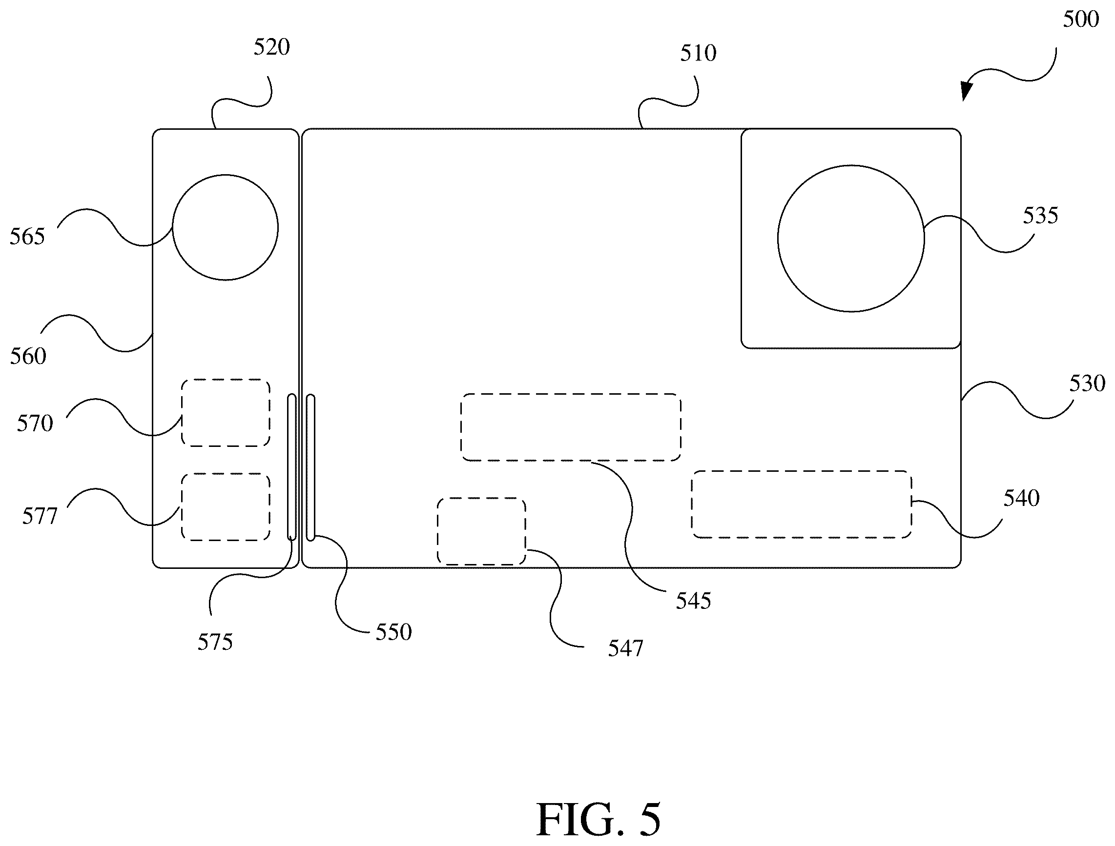 Patent US12504671 Figure 8 – Integrated sensor-optical component accessory for image capture device