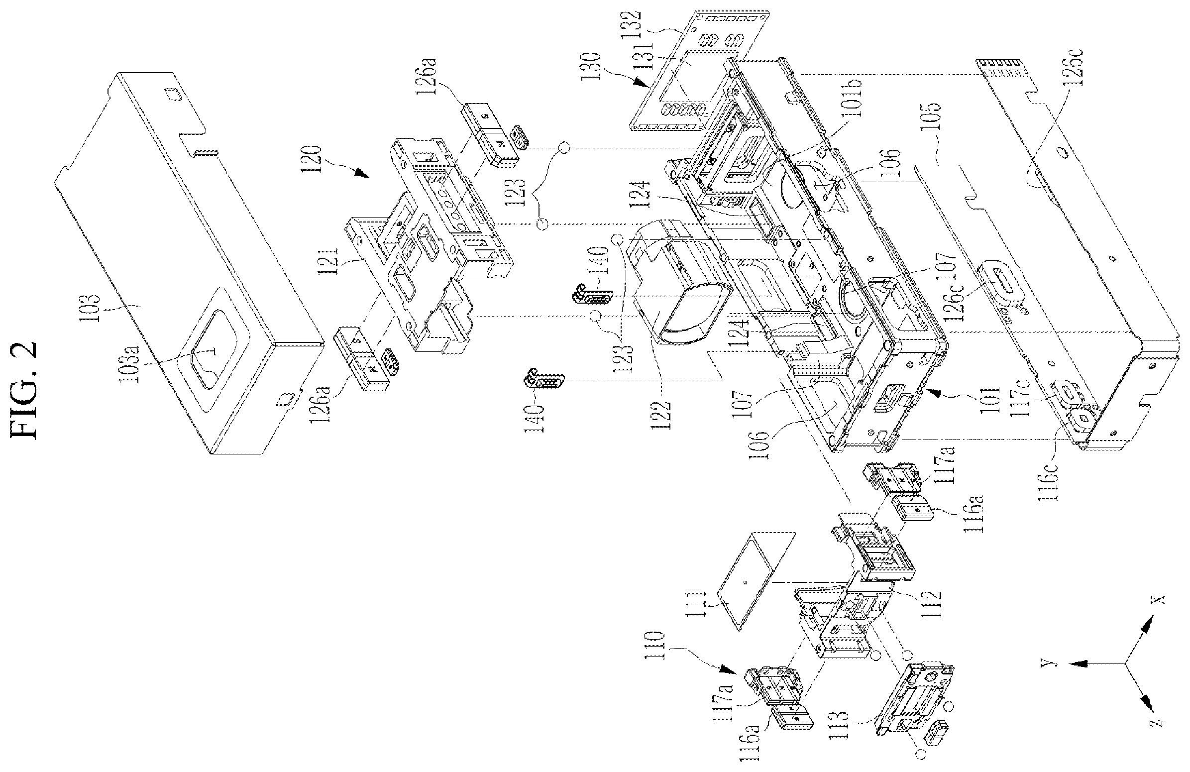 Patent US12504674 Figure 2 – Camera module