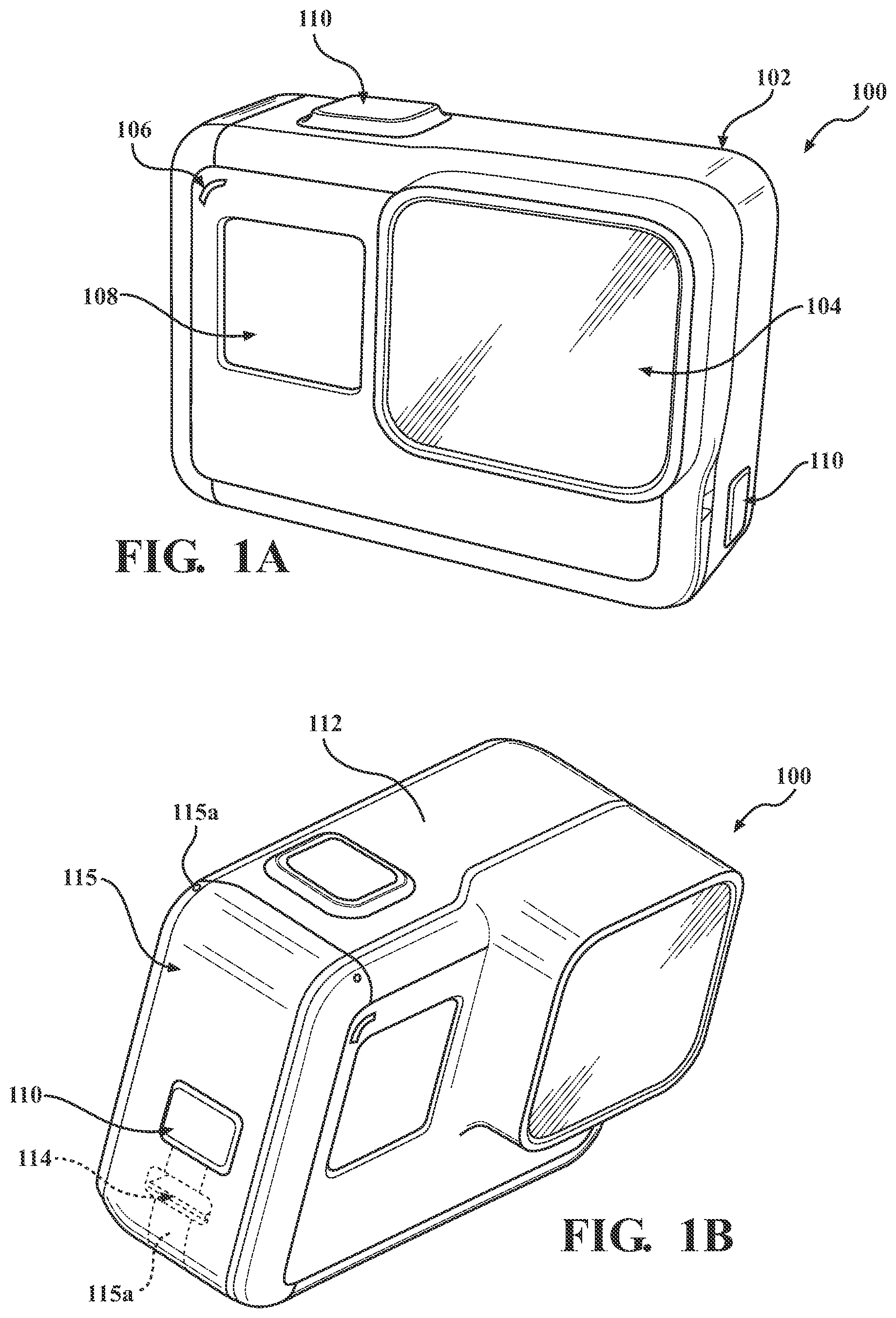Patent US12504676 Figure 1 – Mounting systems for image capture devices