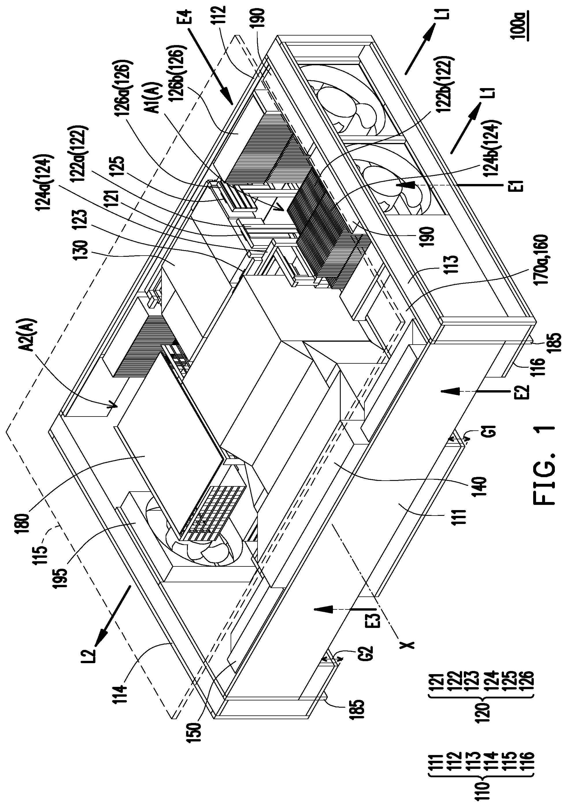 Patent US12504678 Figure 1 – Projection device