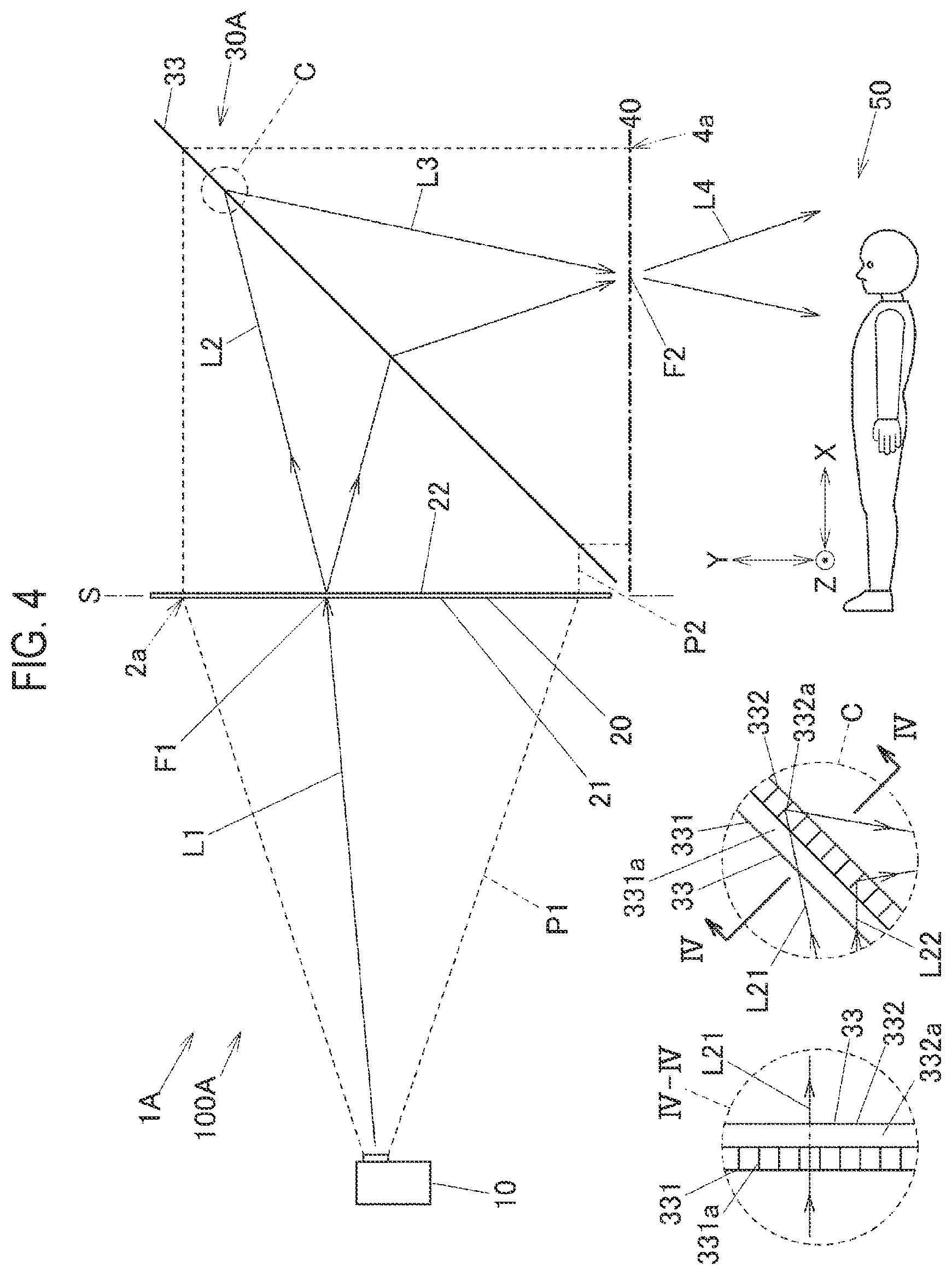 Patent US12504681 Figure 4 – Spatial projection apparatus, spatial projection system, and spatial projection method
