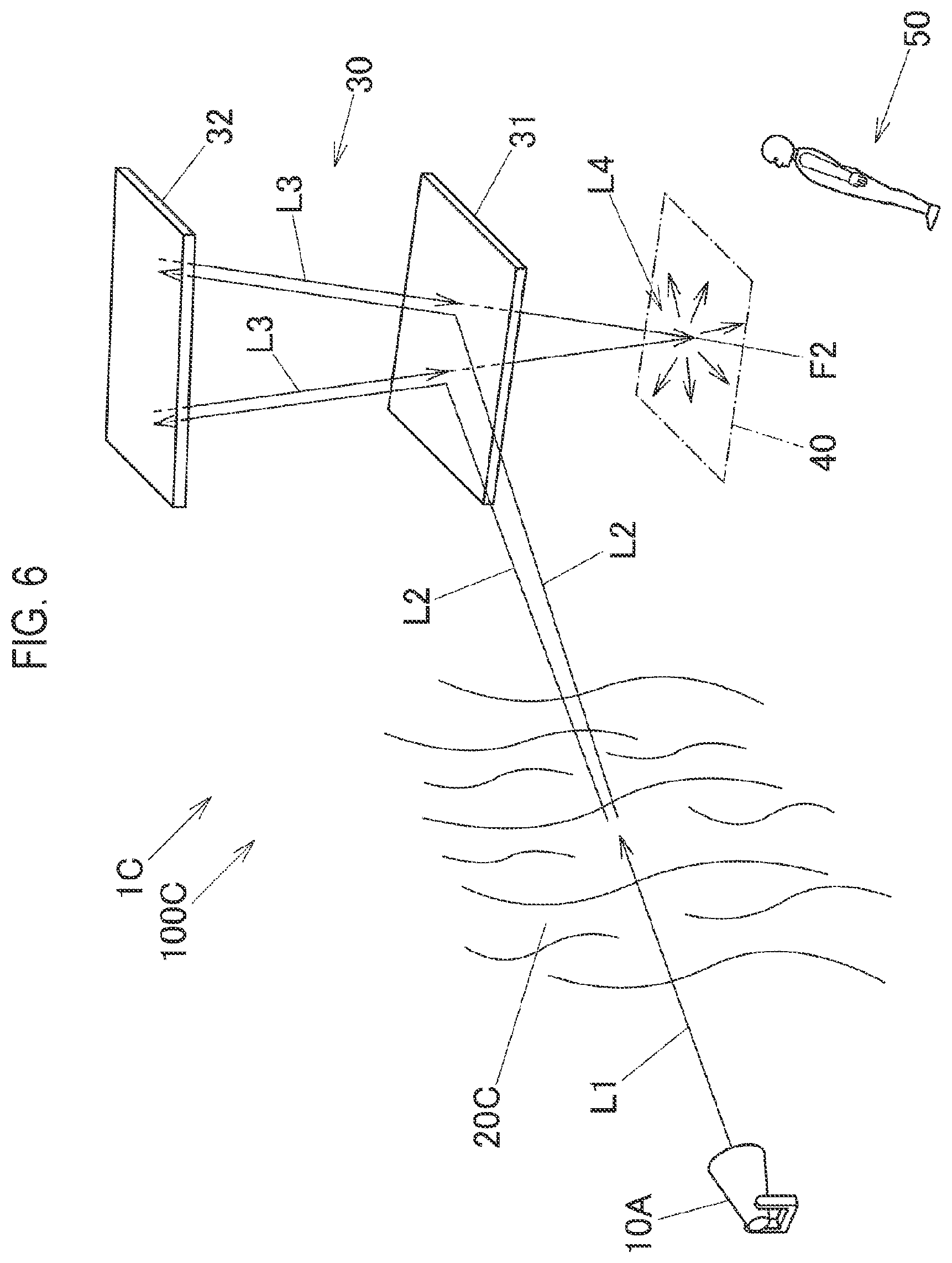 Patent US12504681 Figure 6 – Spatial projection apparatus, spatial projection system, and spatial projection method