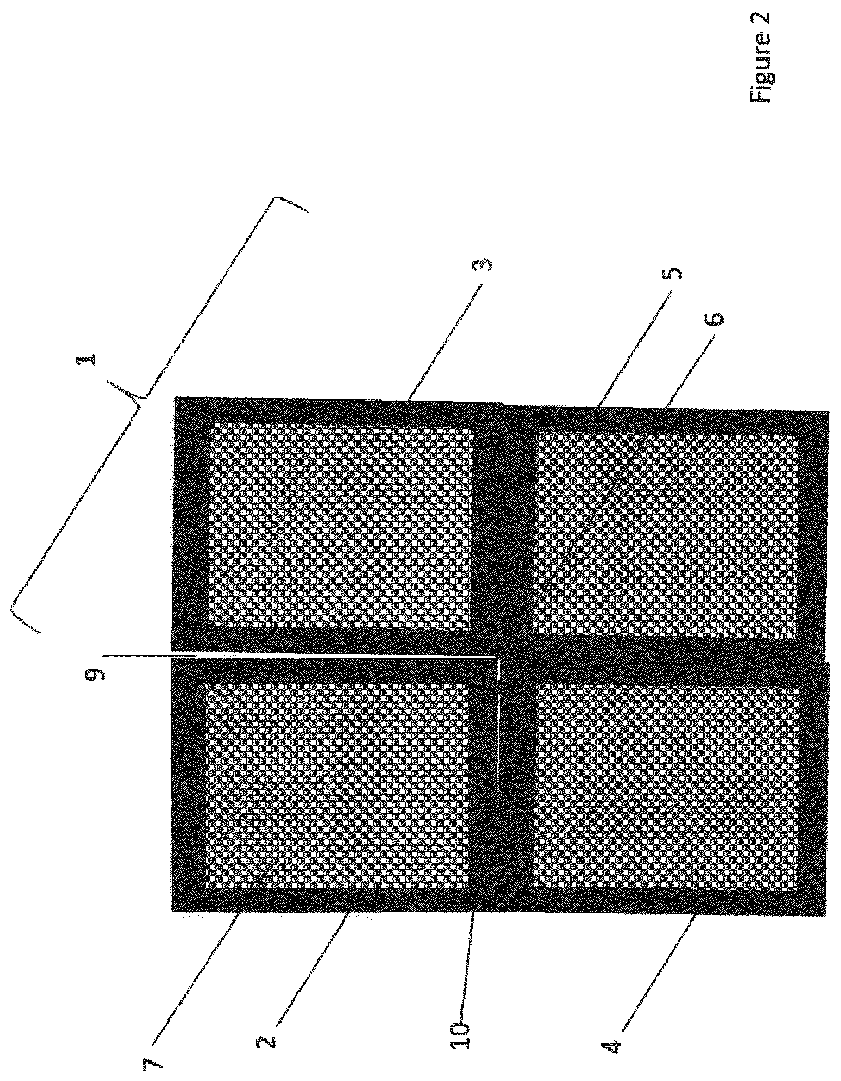Patent US12504685 Figure 2 – Tiled flexible stamp