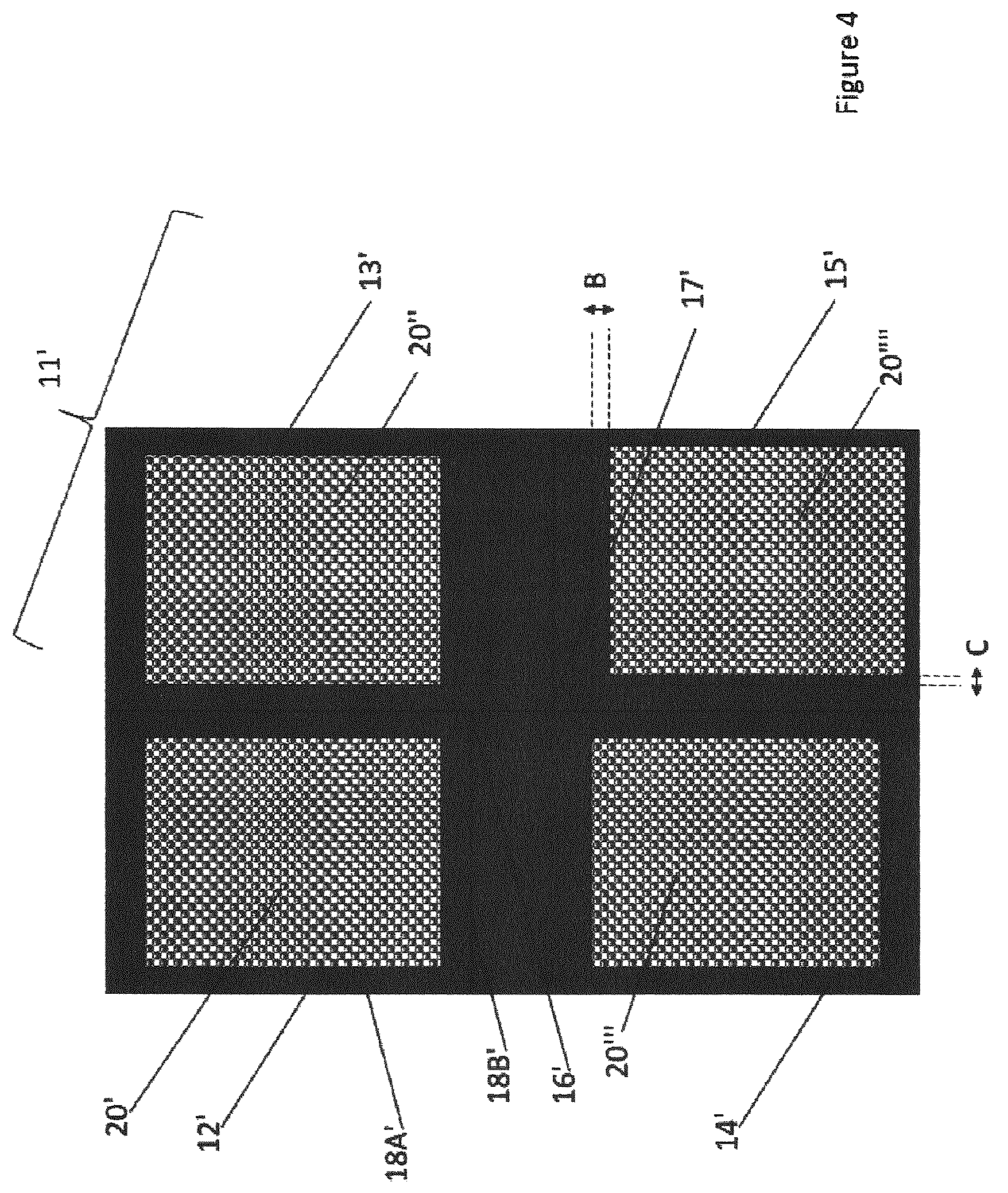 Patent US12504685 Figure 4 – Tiled flexible stamp