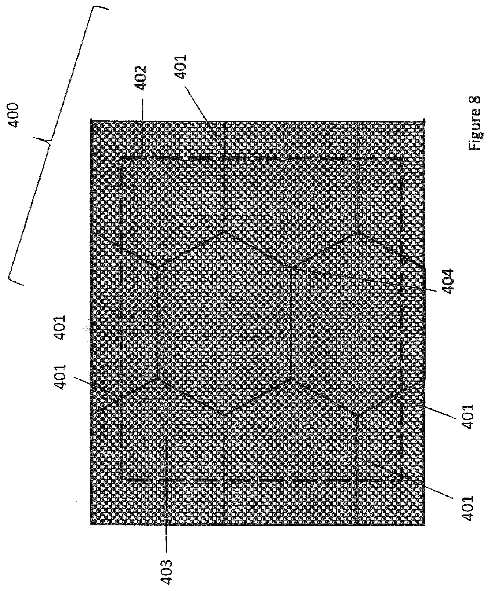 Patent US12504685 Figure 8 – Tiled flexible stamp
