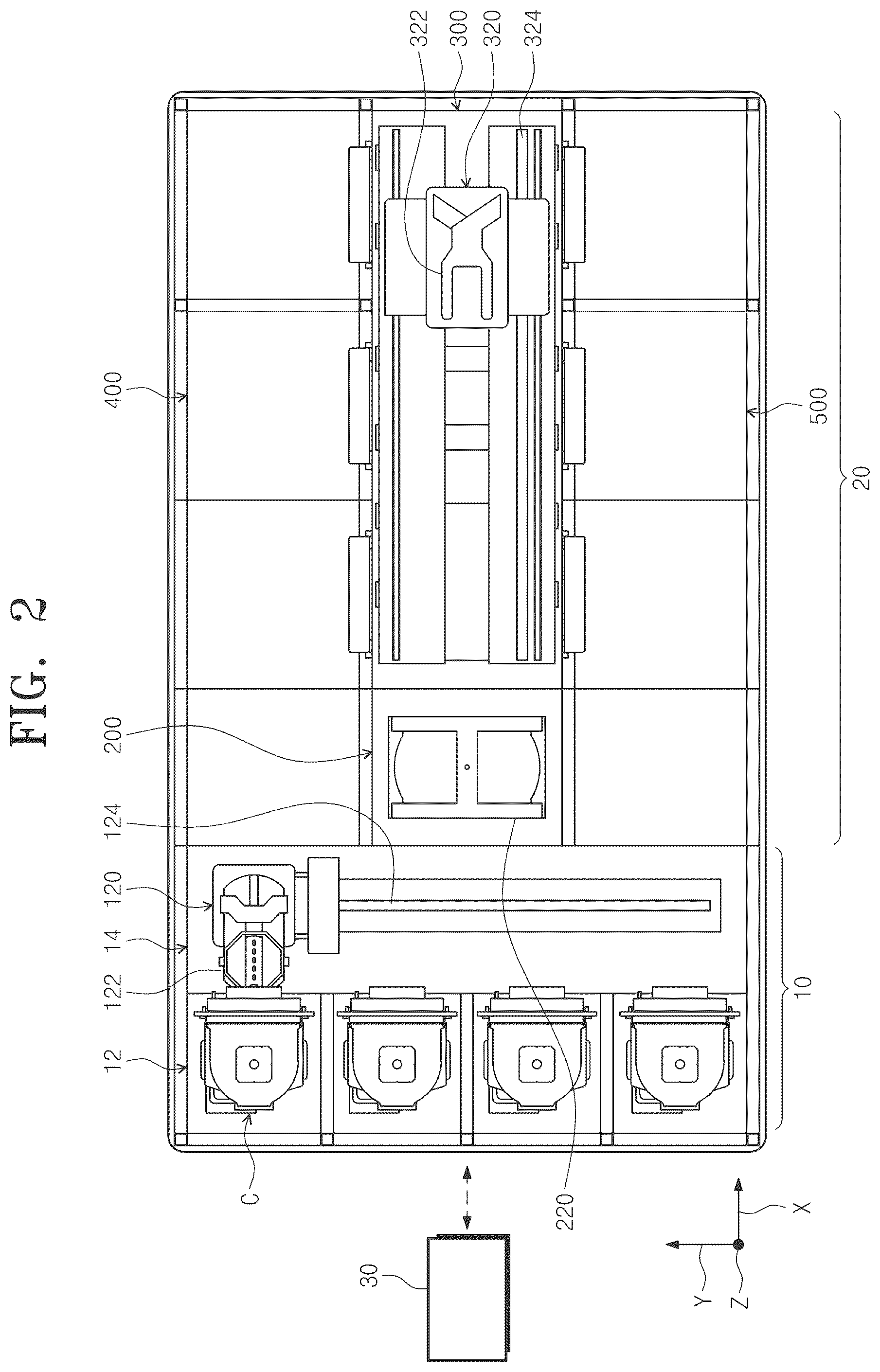 Patent US12504690 Figure 2 – Apparatus for treating substrate and method for treating a substrate