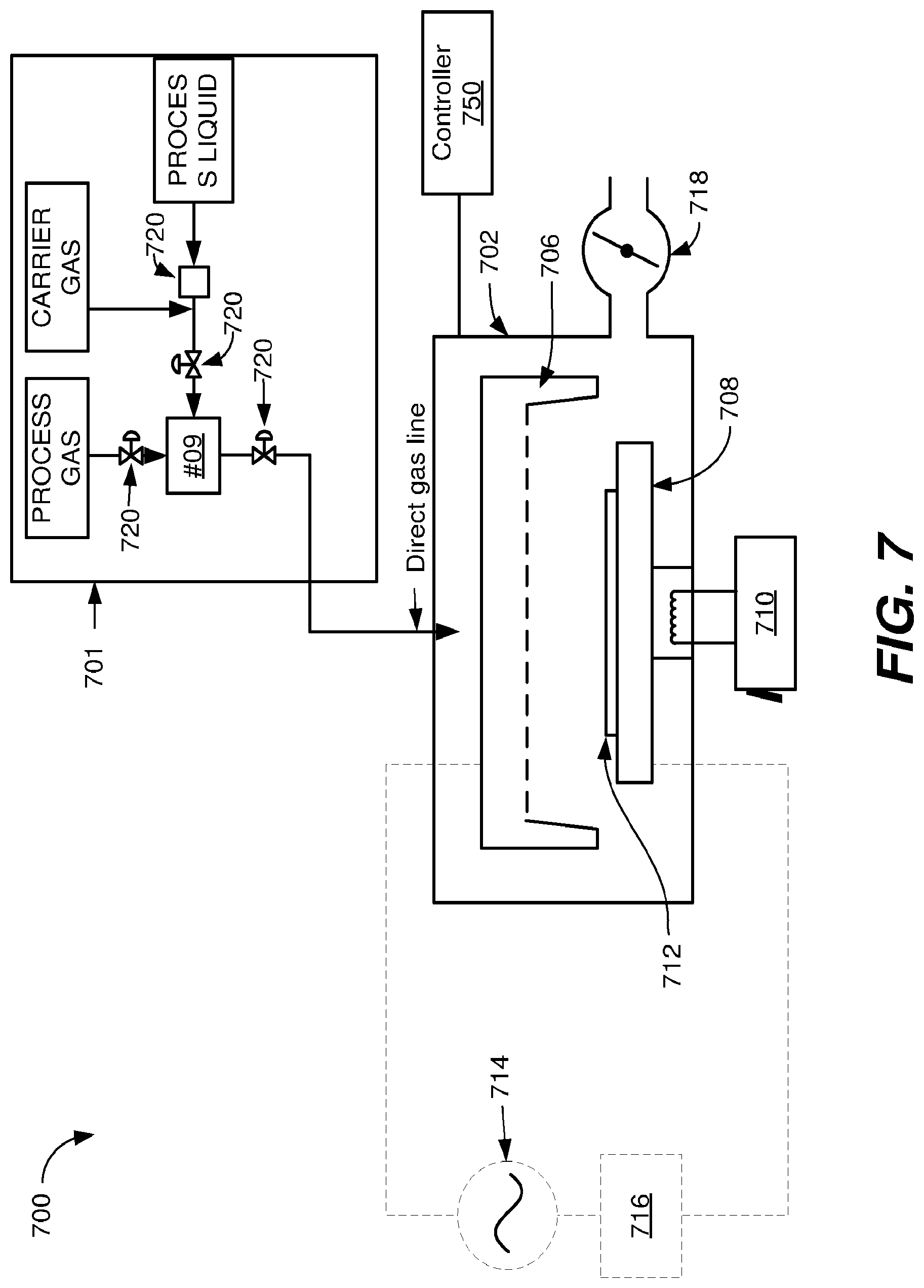 Patent US12504692 Figure 7 – Cyclic development of metal oxide based photoresist for etch stop deterrence