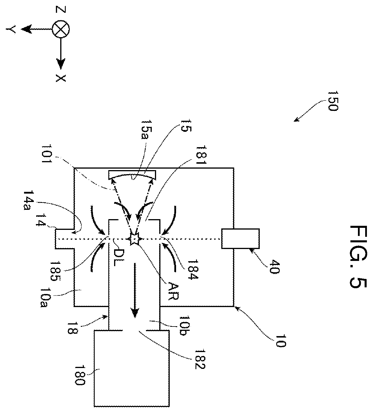 Patent US12504694 Figure 5 – Extreme ultraviolet light generation chamber device and electronic device manufacturing method