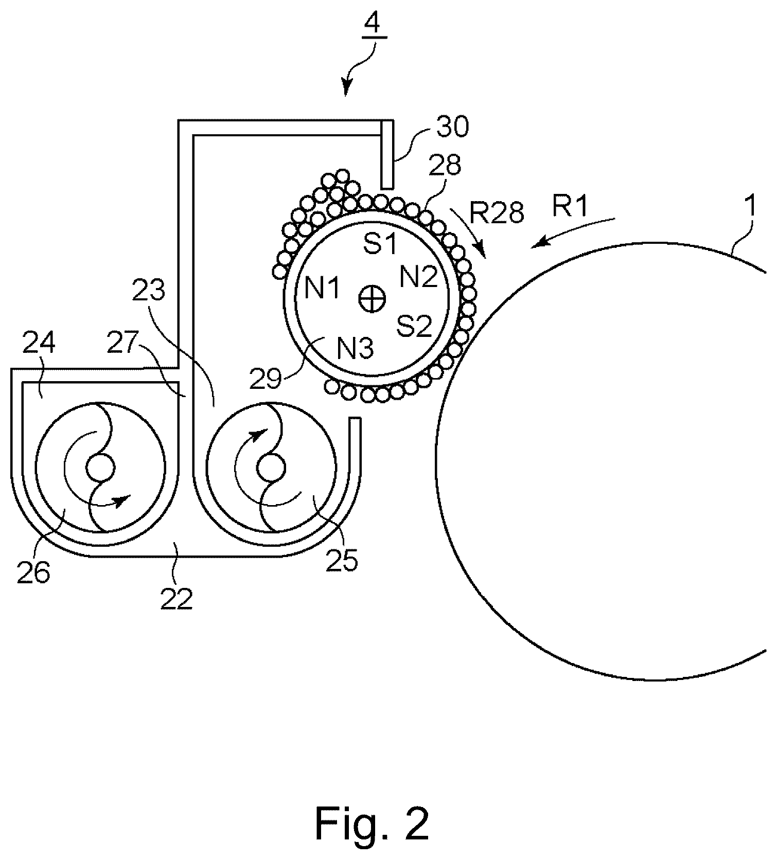 Patent US12504703 Figure 2 – Developing apparatus