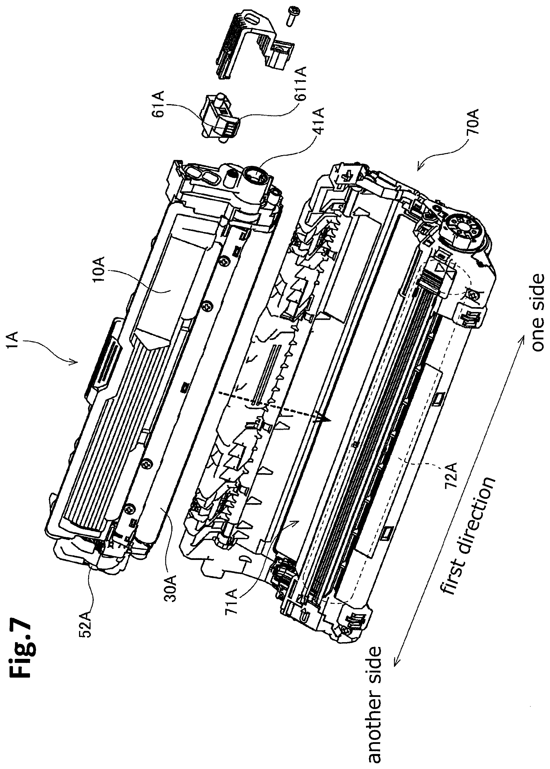 Patent US12504704 Figure 7 – Developing cartridge capable of reducing size of image forming apparatus