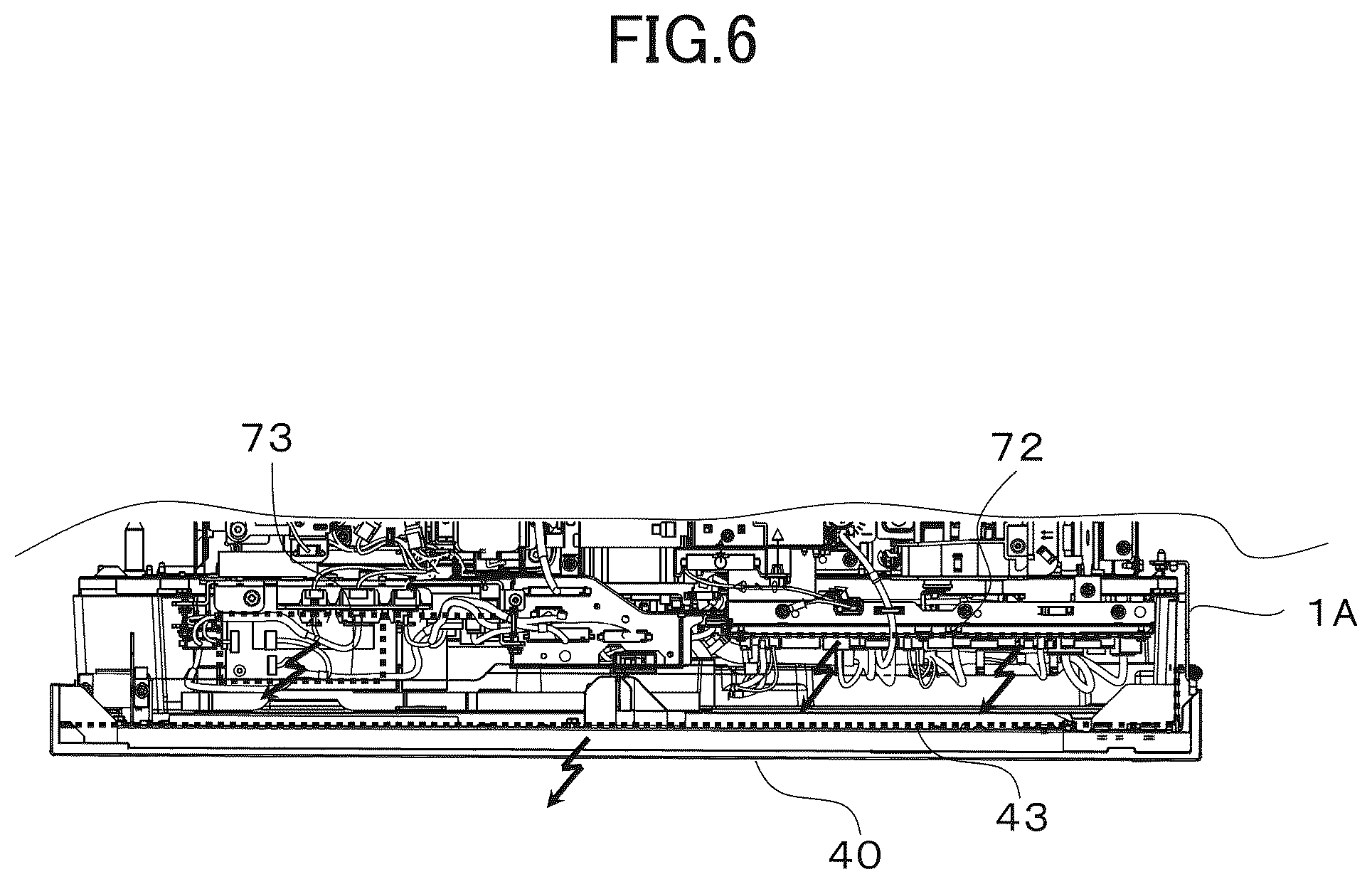 Patent US12504708 Figure 6 – Image forming apparatus with a door provided with conductive portions