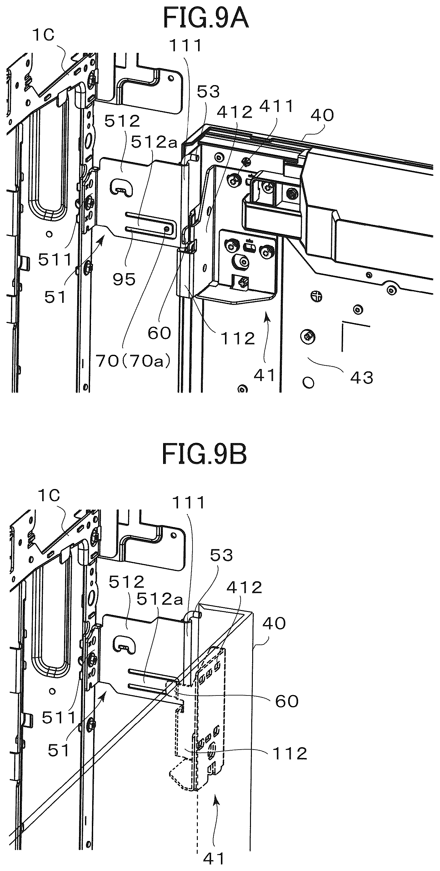 Patent US12504708 Figure 9 – Image forming apparatus with a door provided with conductive portions