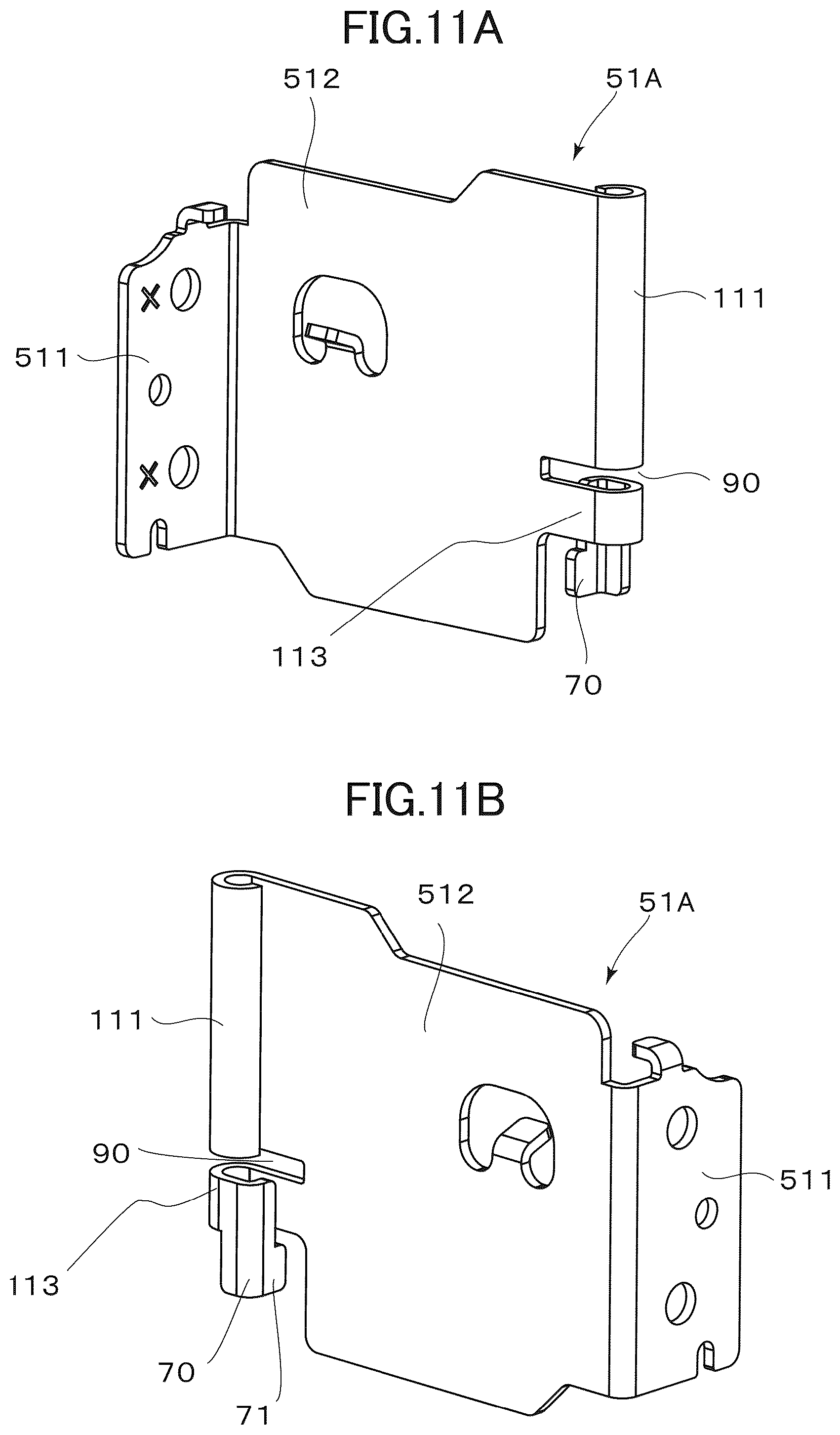 Patent US12504708 Figure 11 – Image forming apparatus with a door provided with conductive portions