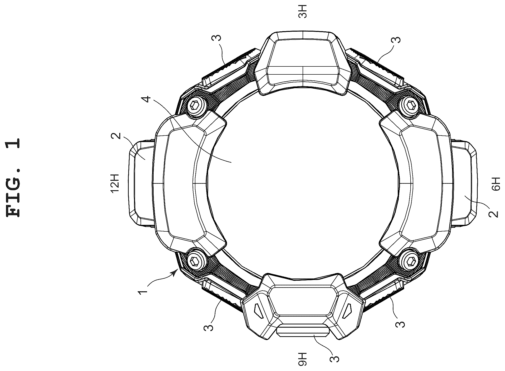 Patent US12504722 — Detection device and timepiece — Figure 1