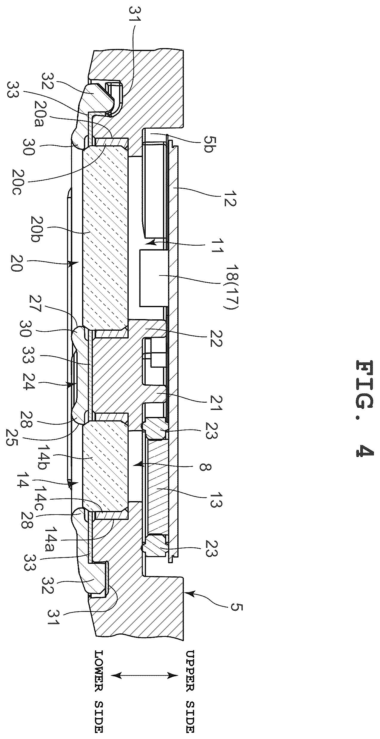 Patent US12504722 Figure 4 – Detection device and timepiece