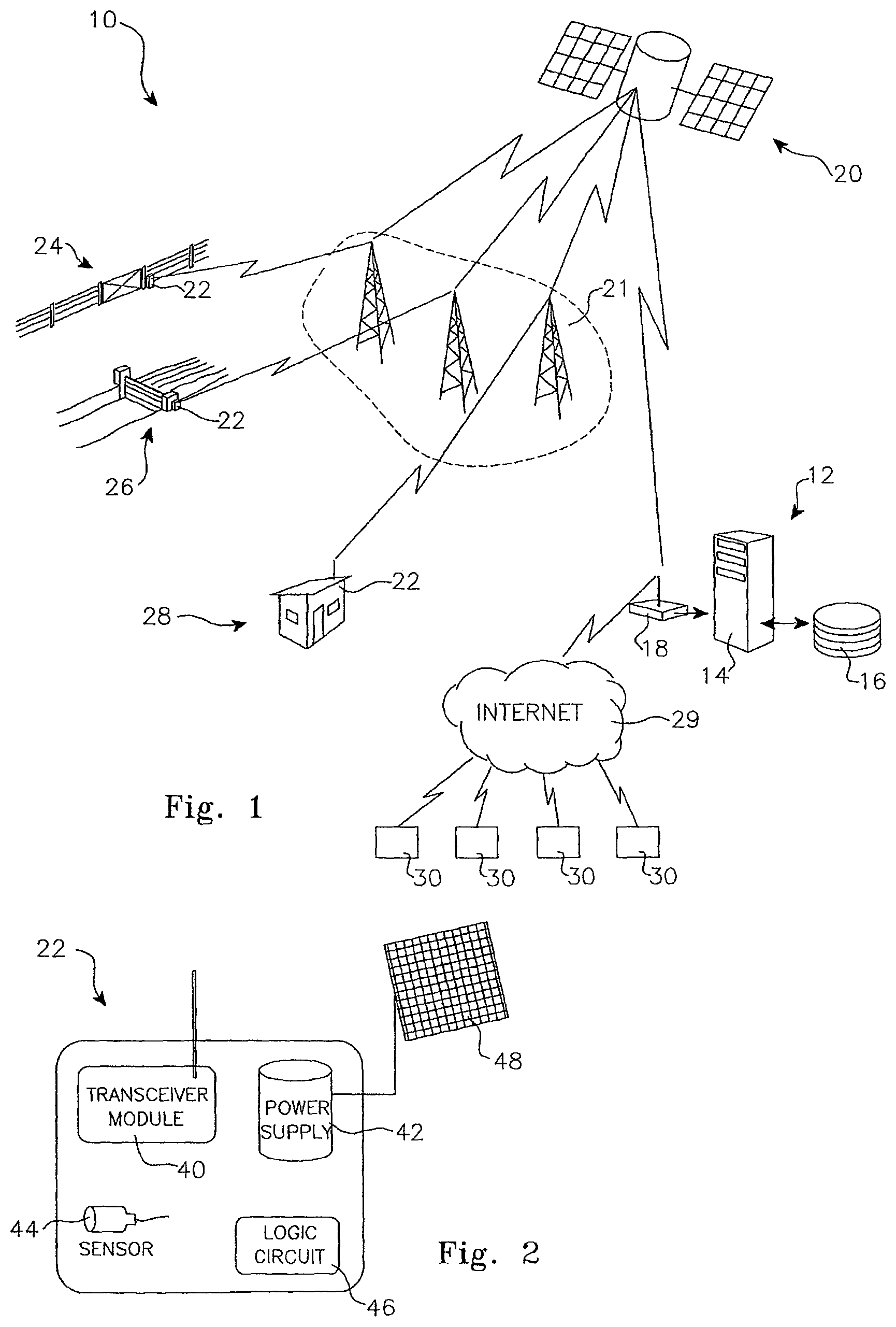 Patent US12504729 Figure 1 – Monitoring apparatus and system