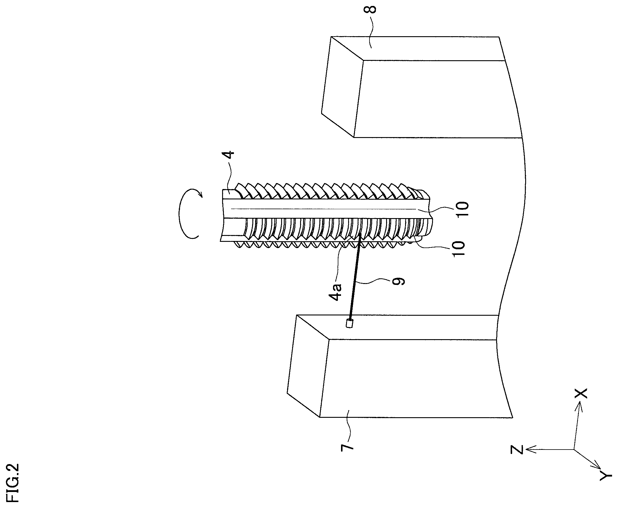 Patent US12504733 Figure 2 – Tap phase detection method, female thread processing method in machine tool, and machine tool