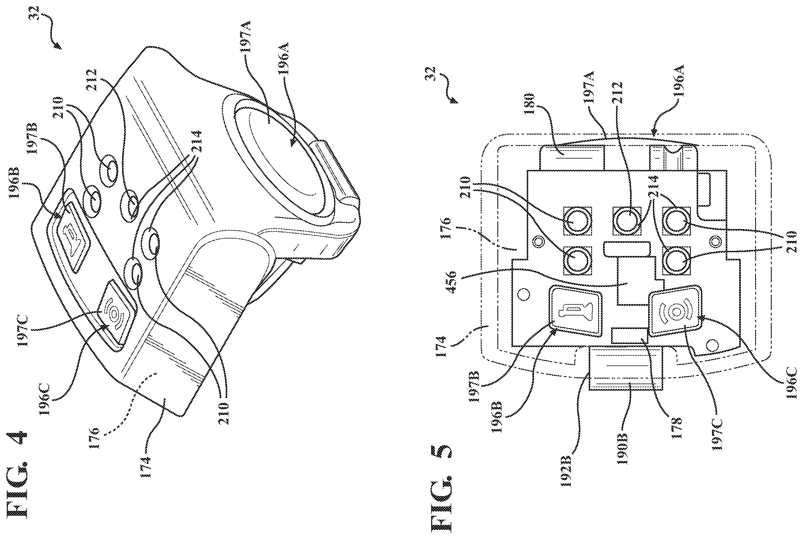 Patent US12504752 Figure 4 – On-board charging station for a remote control device