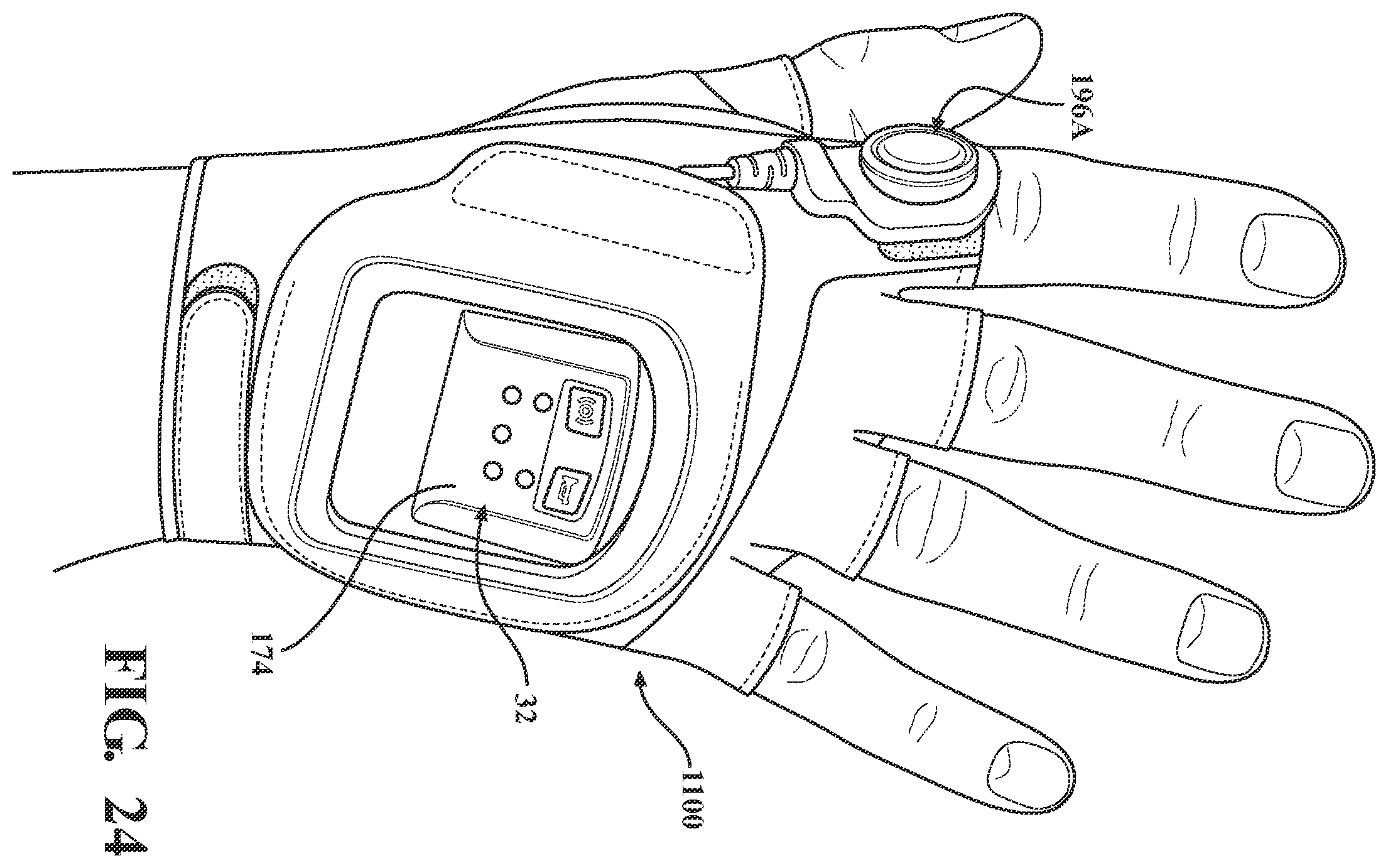 Patent US12504752 Figure 18 – On-board charging station for a remote control device