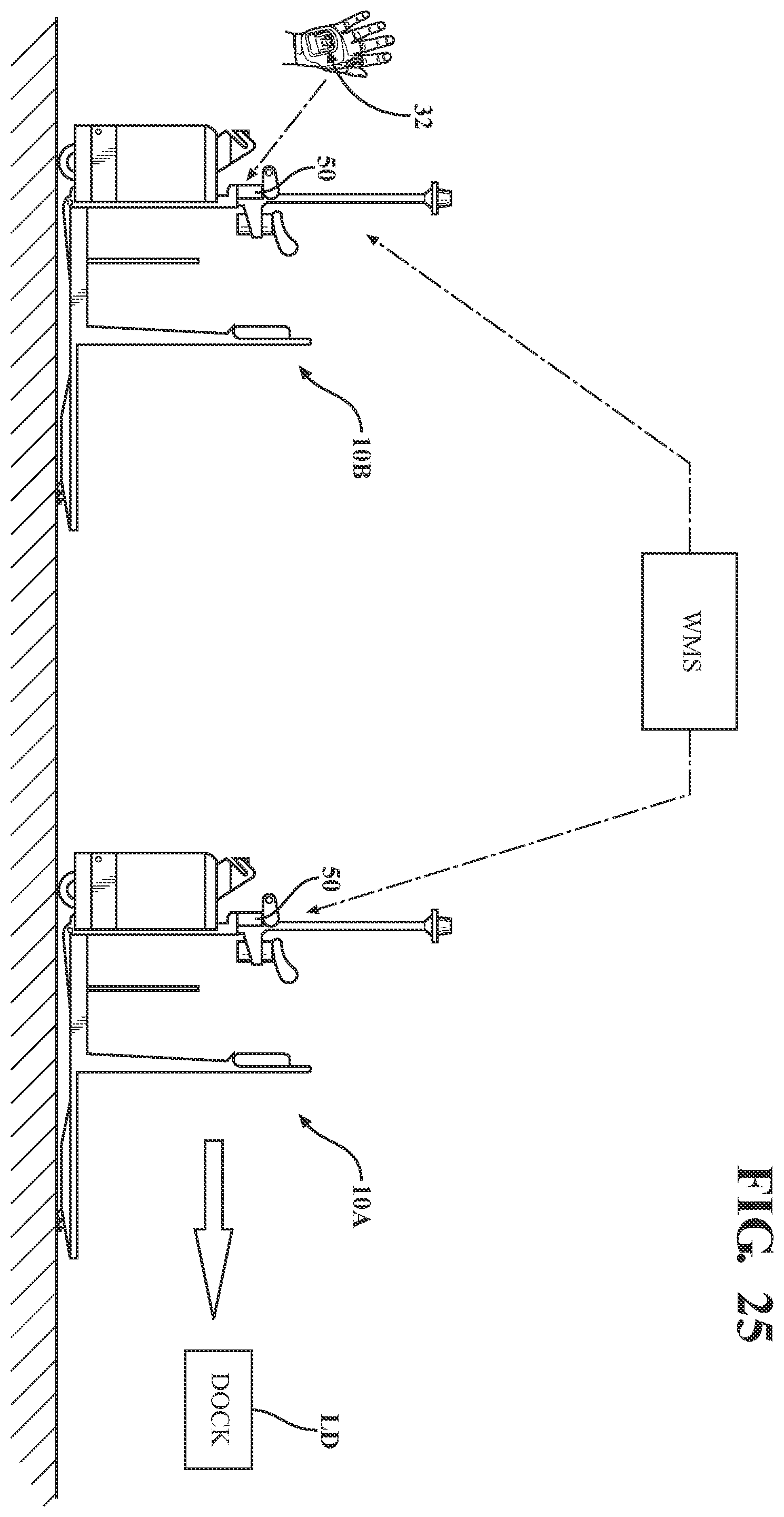 Patent US12504752 Figure 19 – On-board charging station for a remote control device