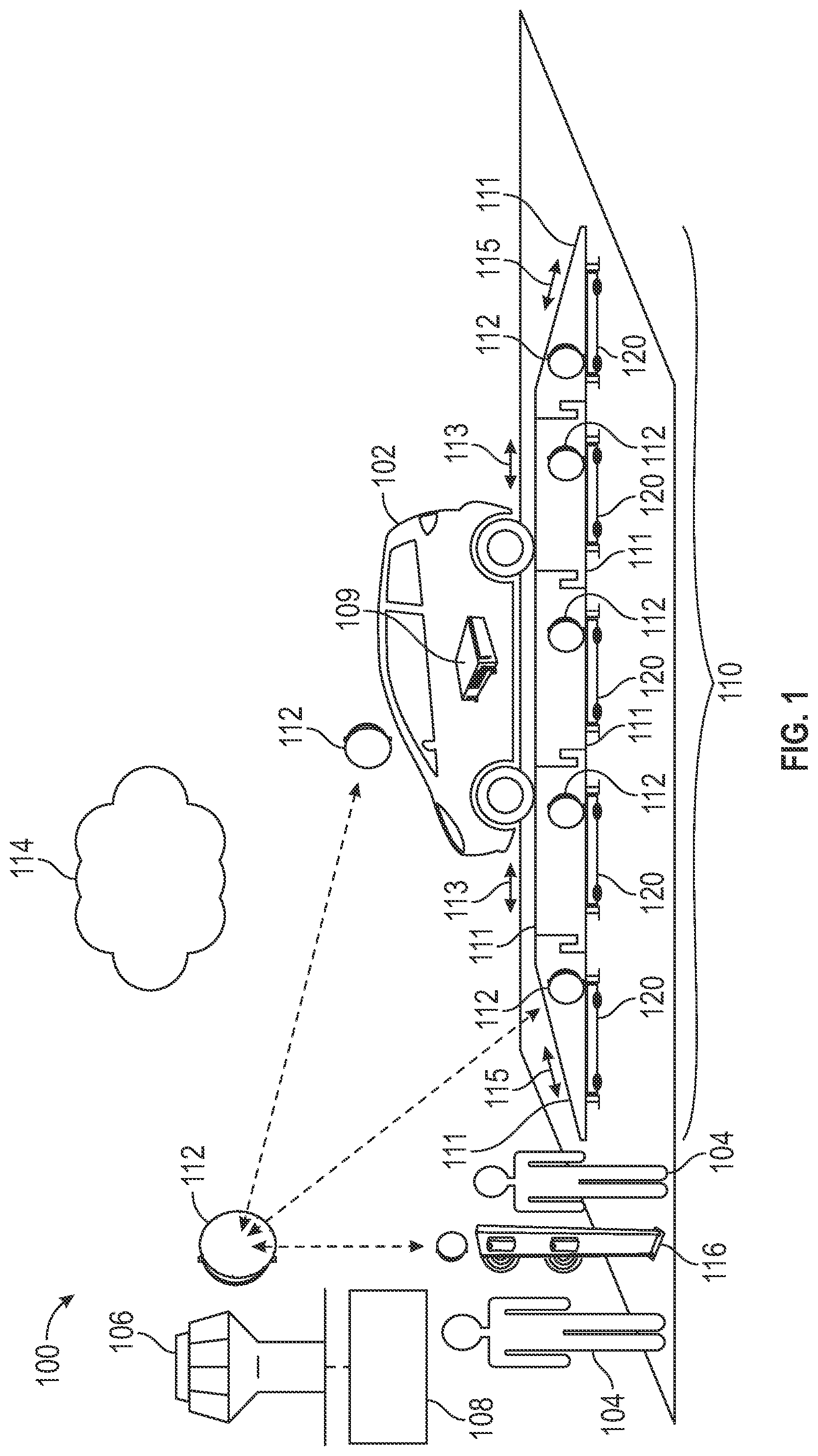 Patent US12504762 Figure 1 – System to use autonomous robot ergonomic swarm ramps