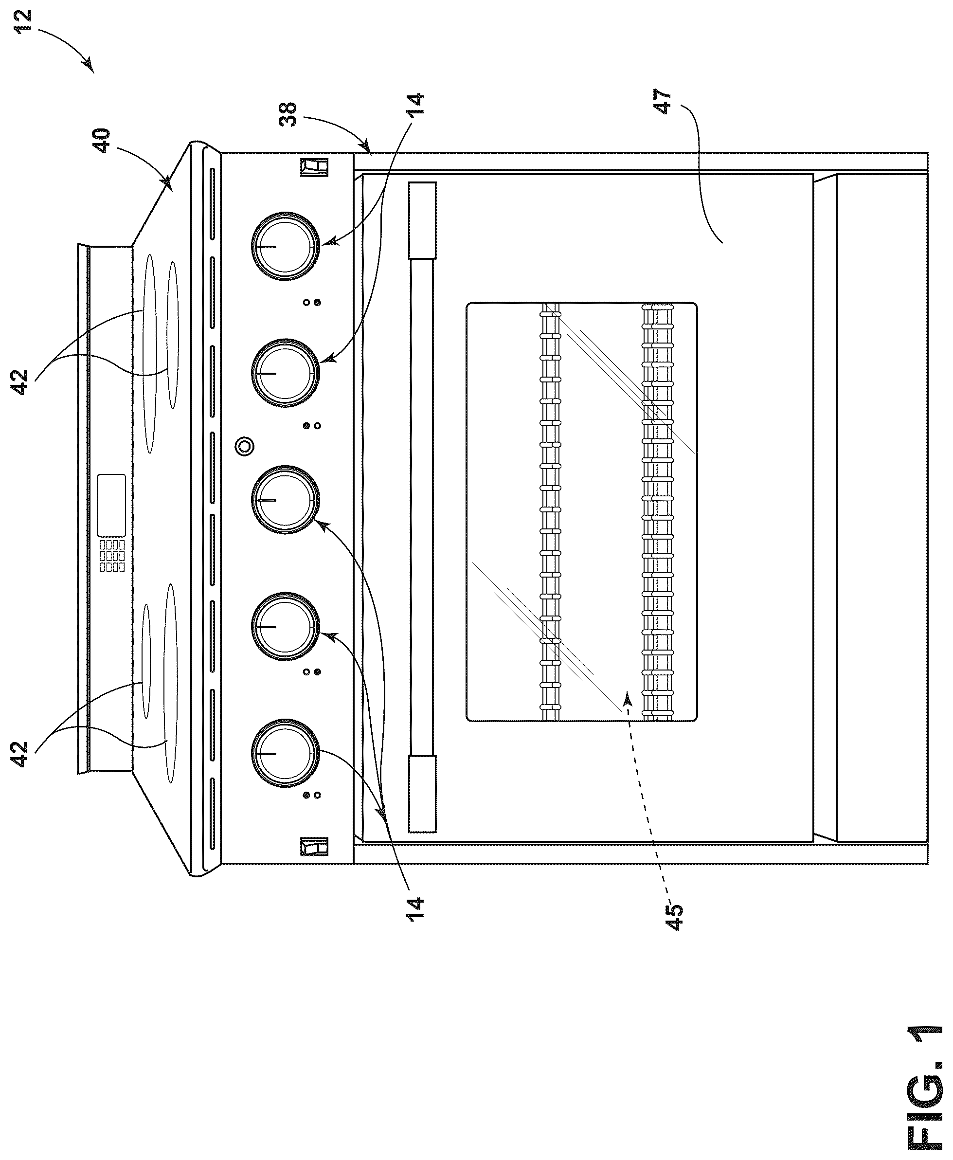 Patent US12504777 Figure 1 – Systems for interchangeable knob assemblies