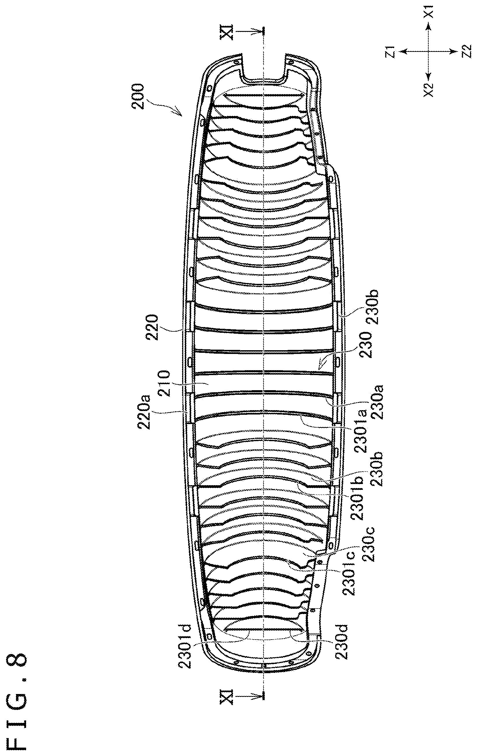 Patent US12504785 Figure 8 – Head pad and head-mounted display