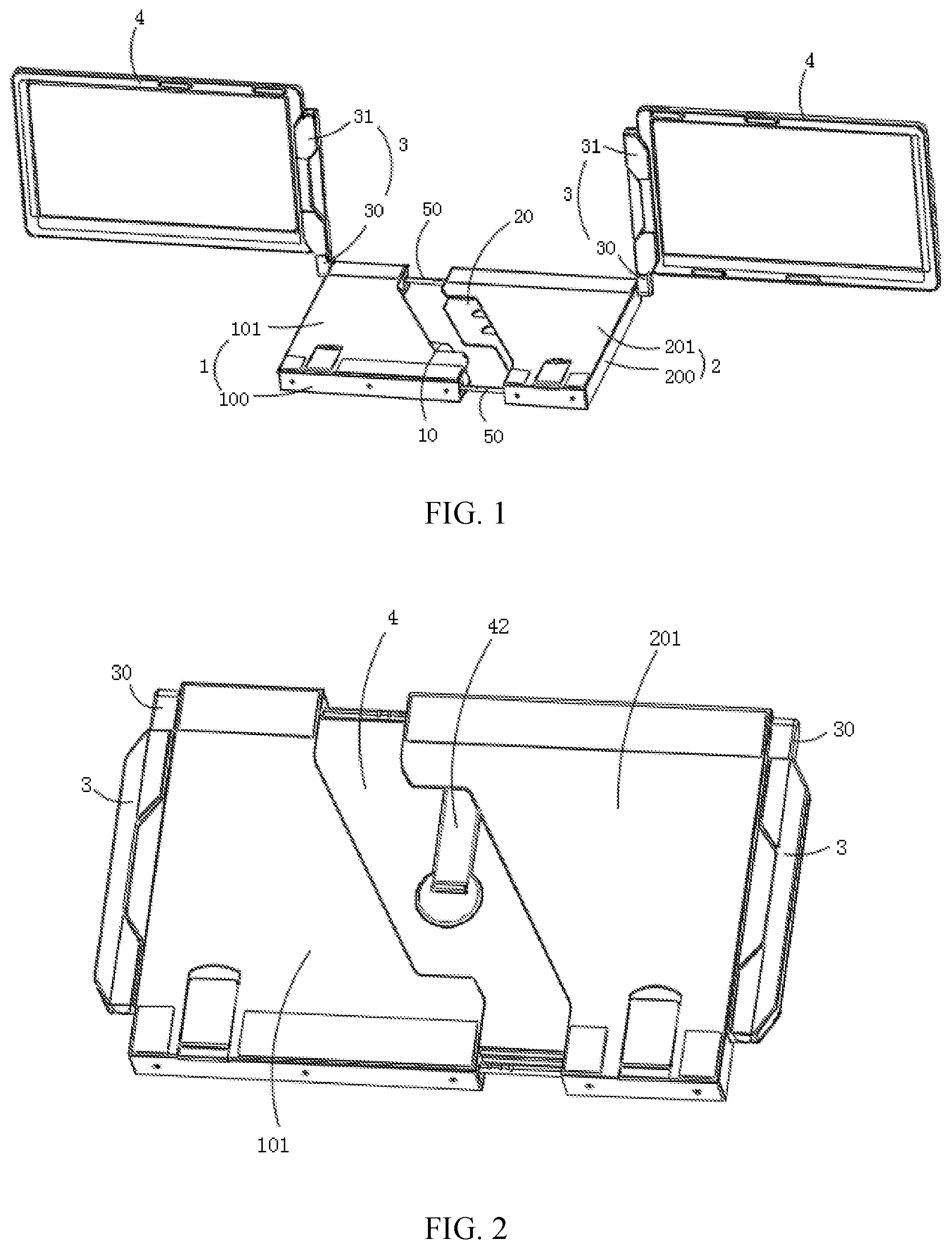 Patent US12504786 Figure 1 – Screen extender