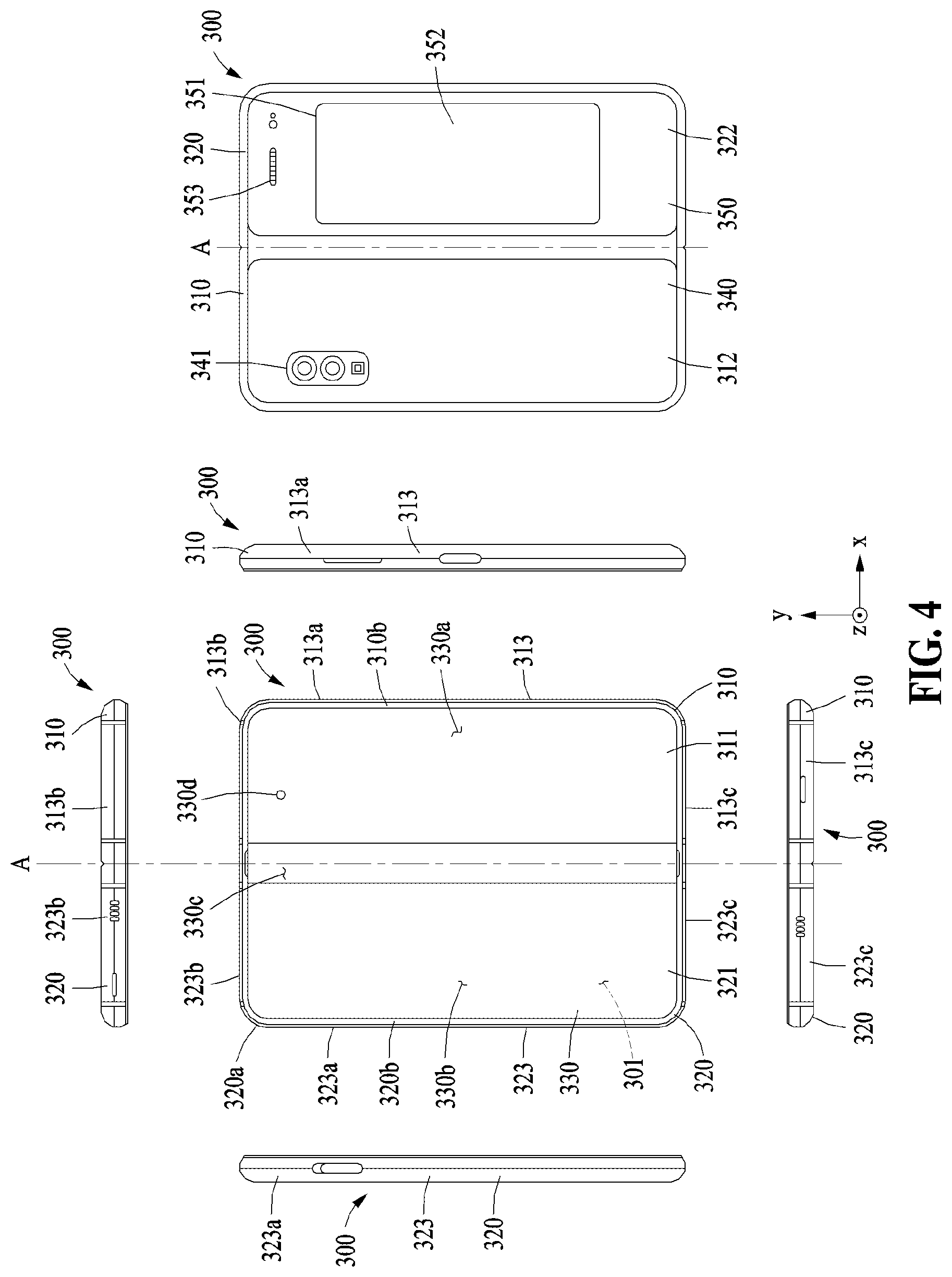 Patent US12504788 Figure 6 – Electronic devices including polymer layer having pattern formed thereon