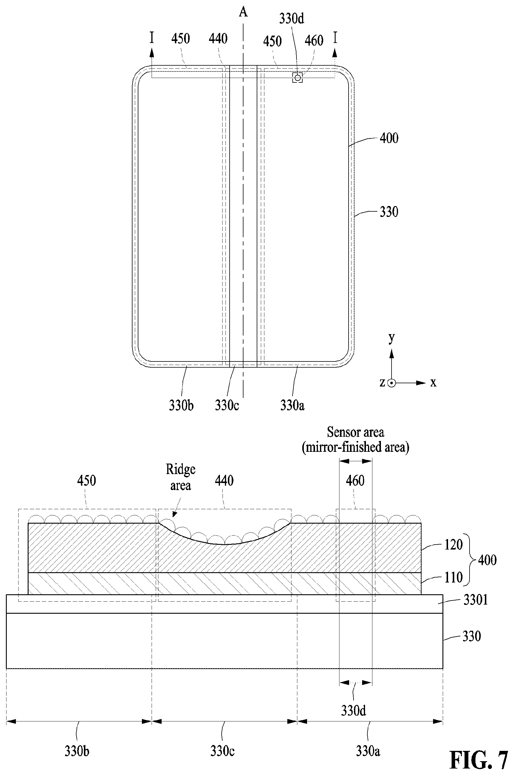 Patent US12504788 Figure 9 – Electronic devices including polymer layer having pattern formed thereon