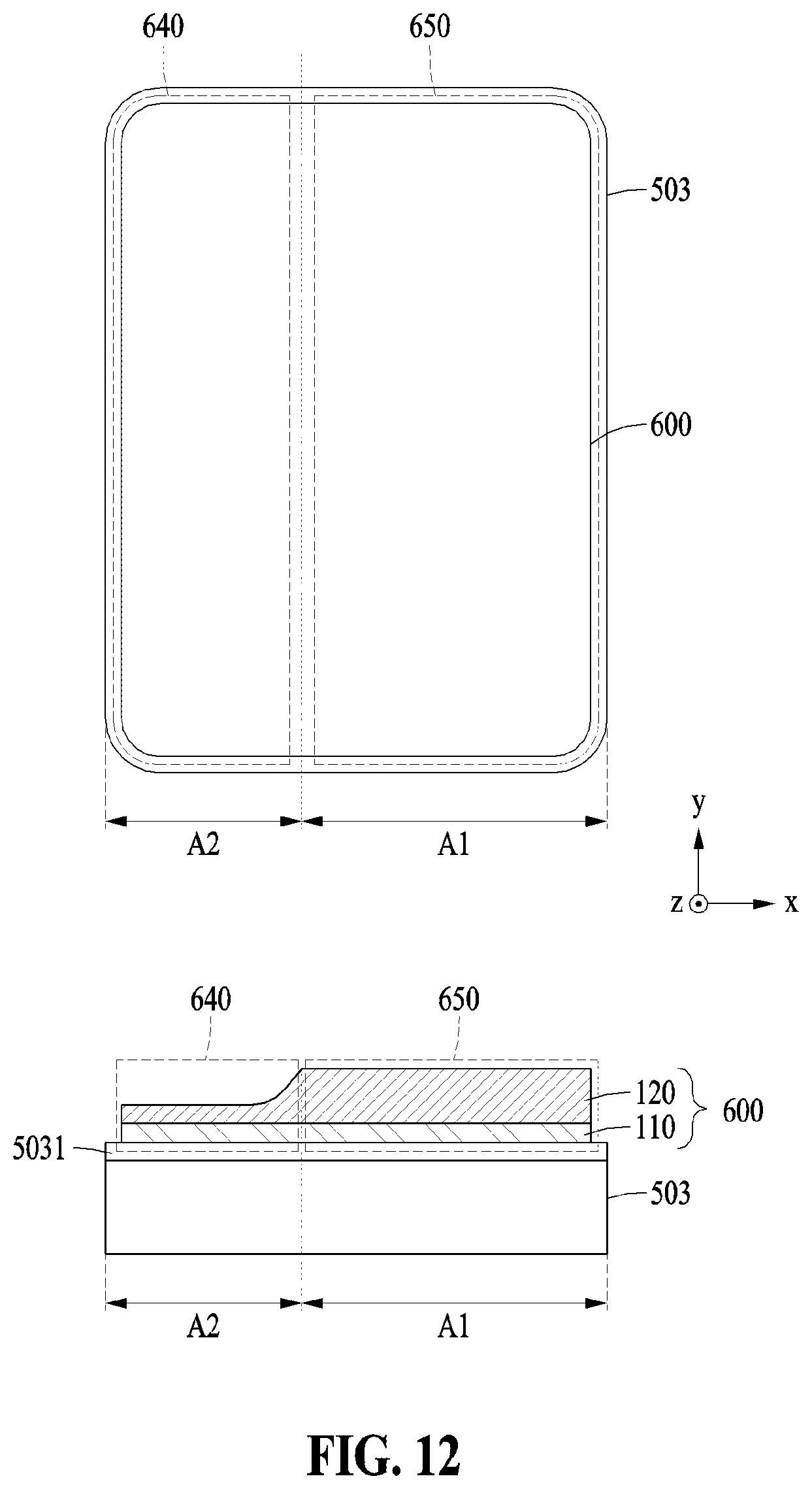 Patent US12504788 Figure 14 – Electronic devices including polymer layer having pattern formed thereon