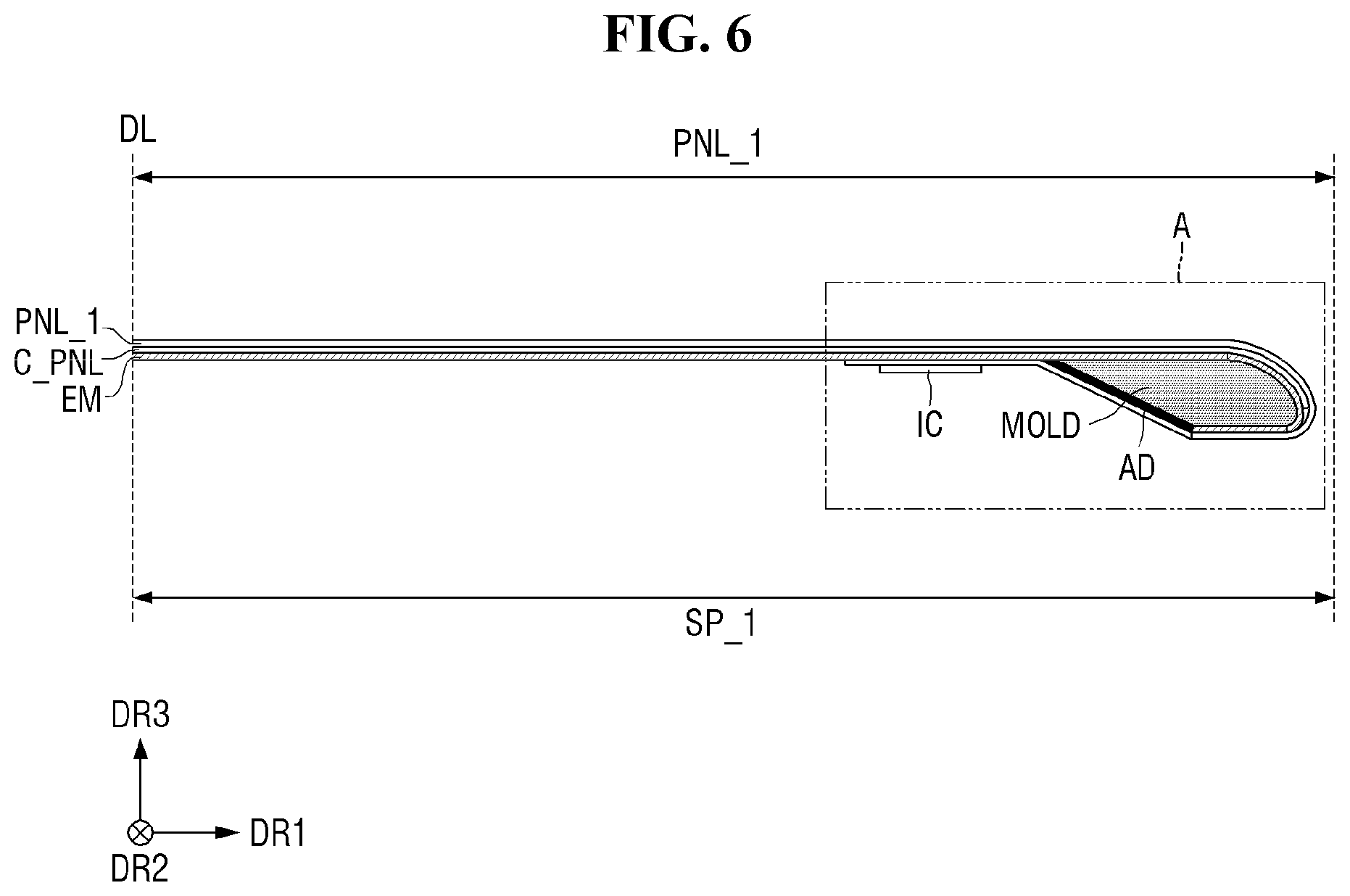 Patent US12504790 Figure 6 – Display device and method of manufacturing the same