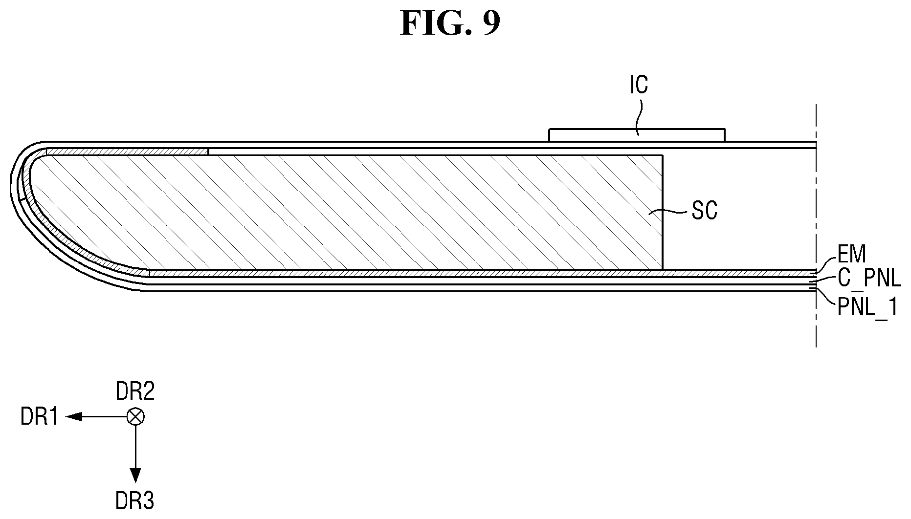 Patent US12504790 Figure 9 – Display device and method of manufacturing the same