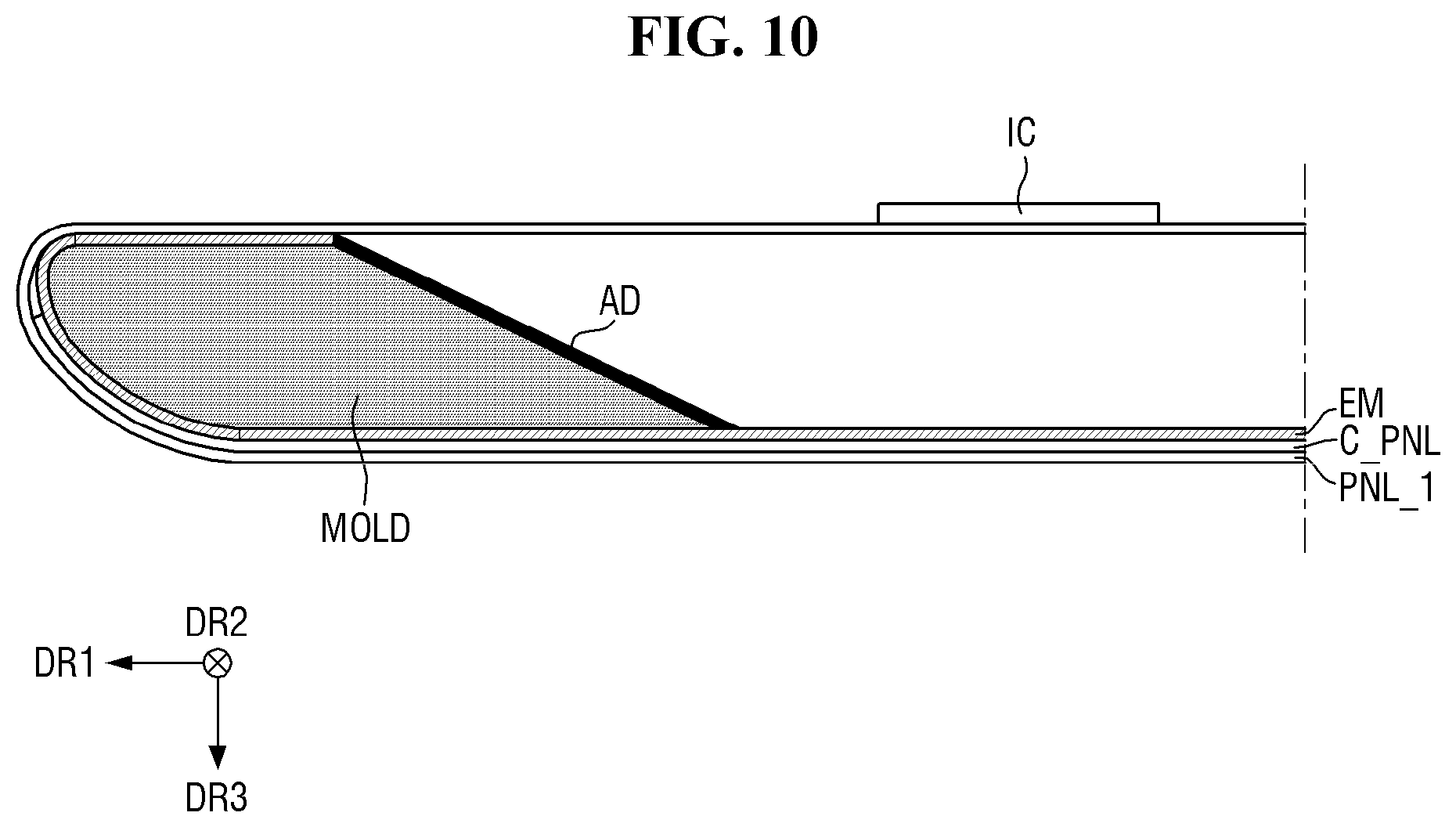 Patent US12504790 Figure 10 – Display device and method of manufacturing the same