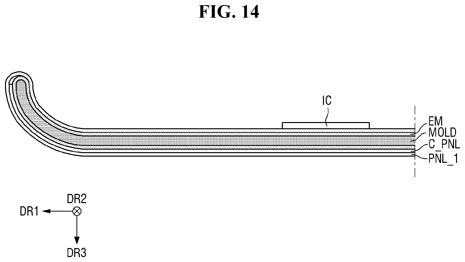 Patent US12504790 Figure 14 – Display device and method of manufacturing the same