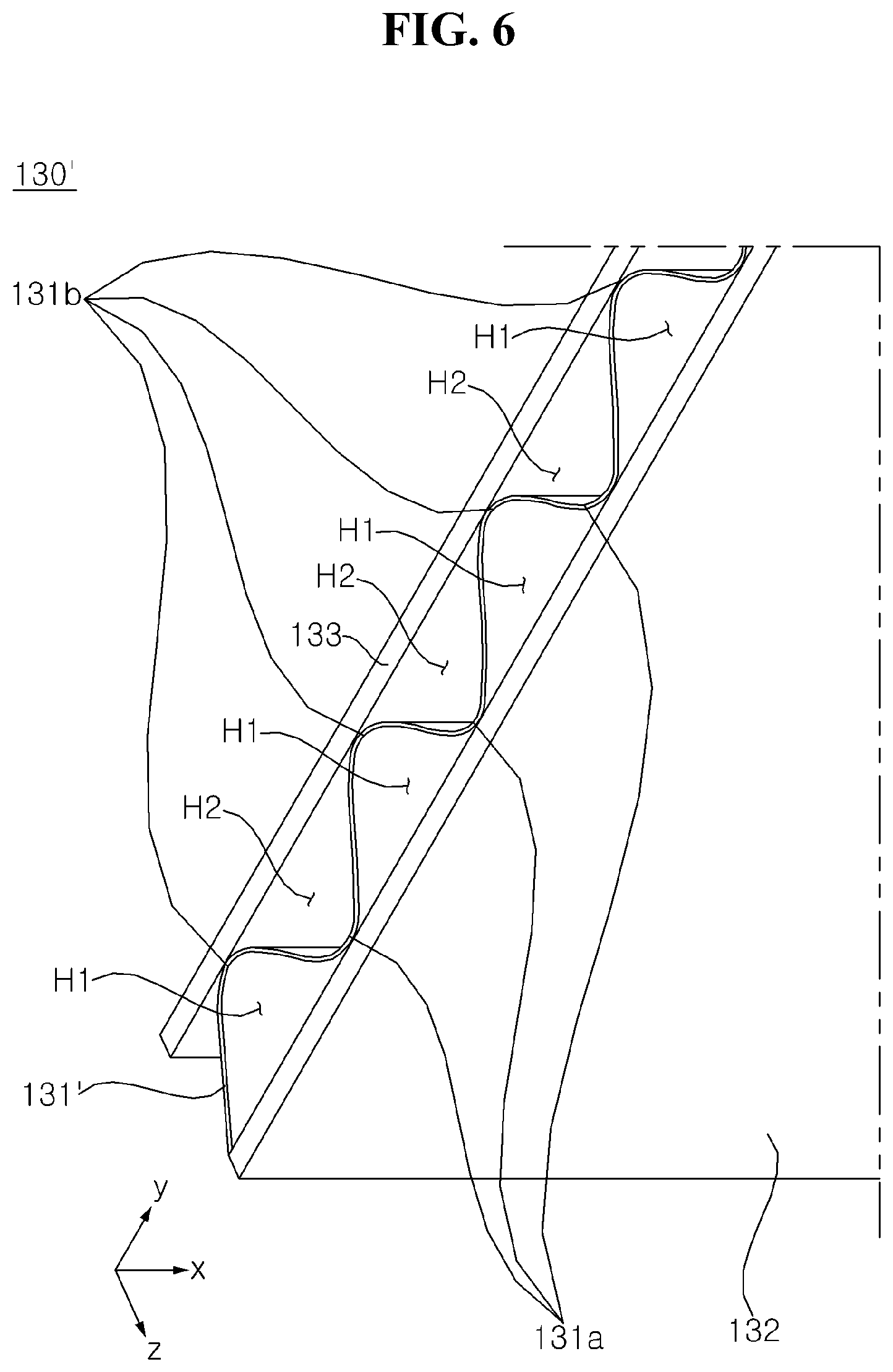 Patent US12504791 Figure 6 – Display device