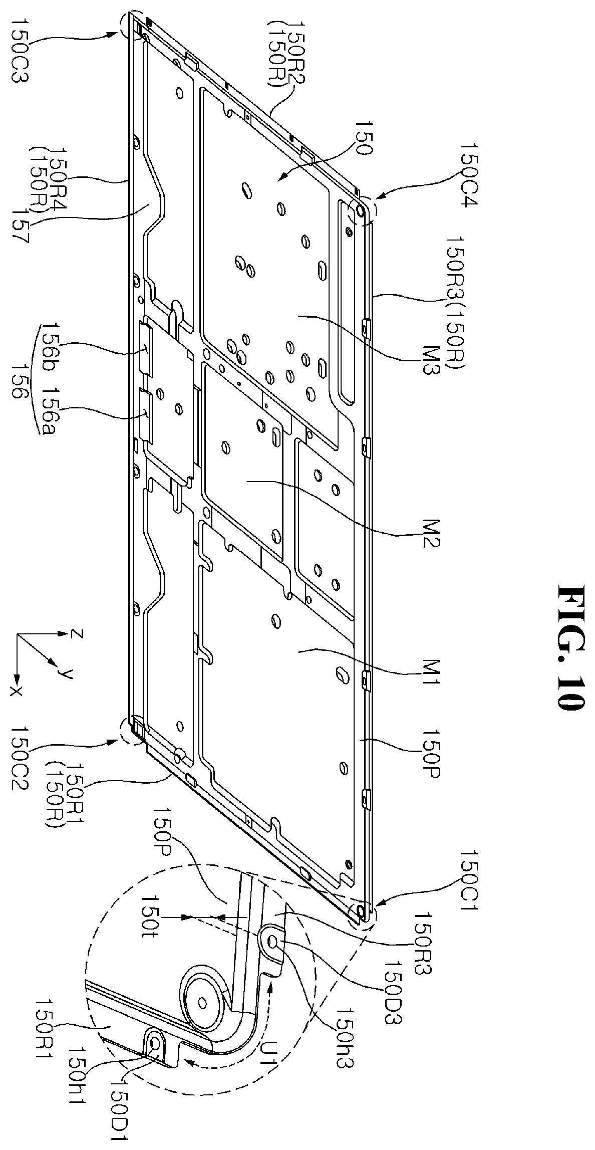 Patent US12504791 Figure 10 – Display device