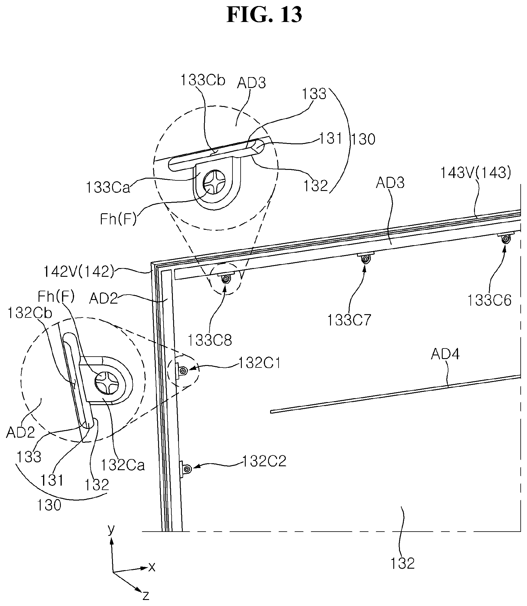 Patent US12504791 Figure 13 – Display device
