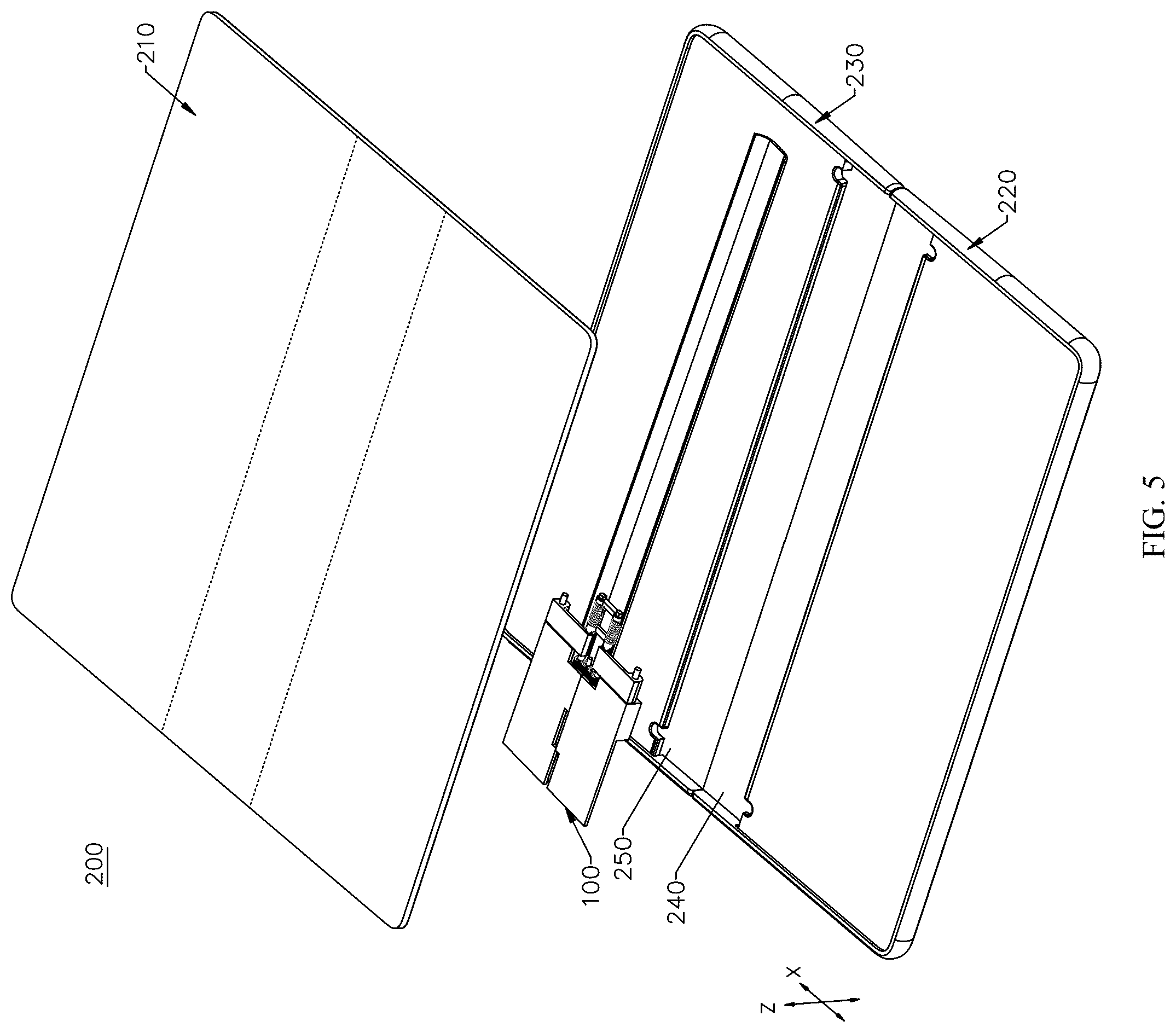 Patent US12504792 Figure 3 – Foldable assembly and electronic device