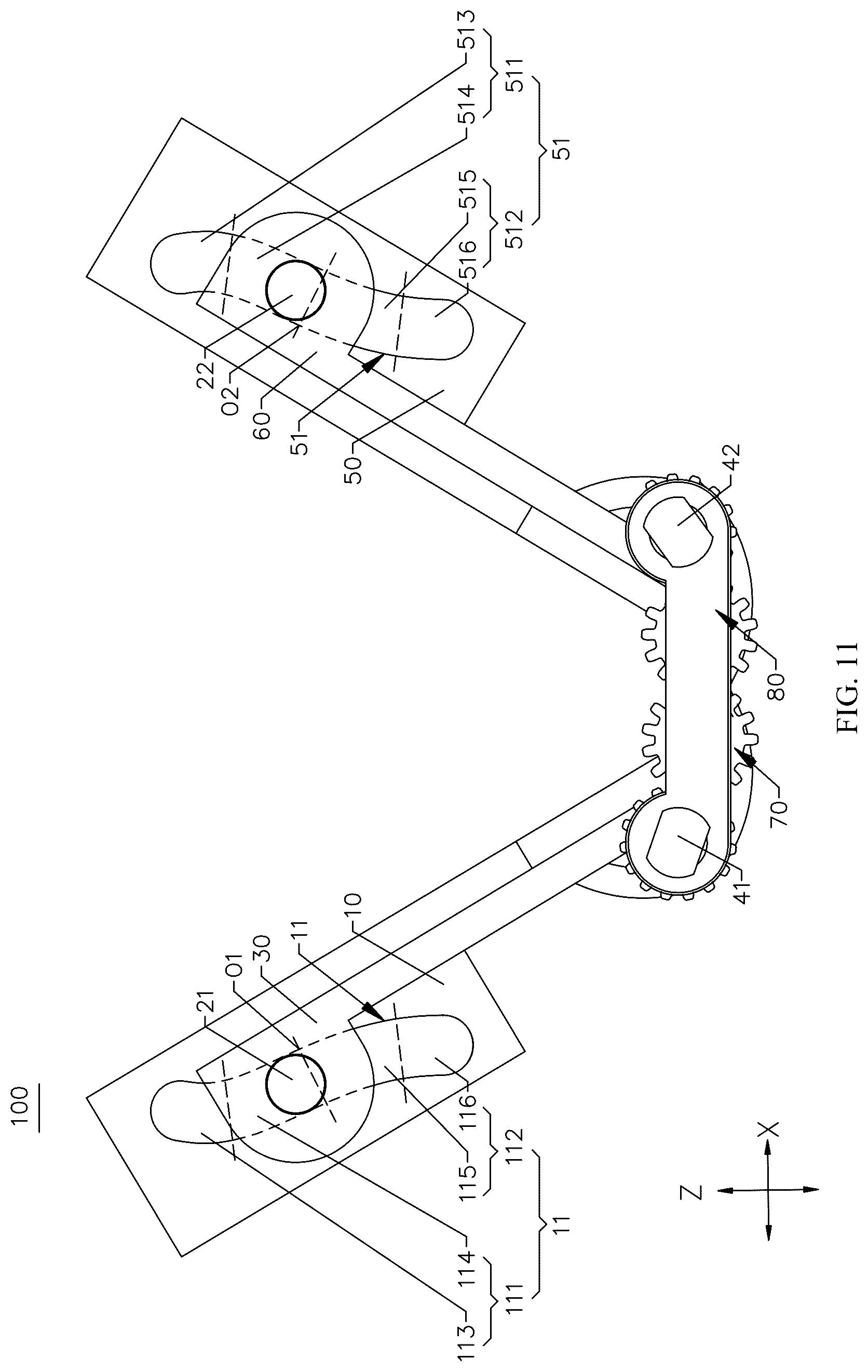 Patent US12504792 Figure 8 – Foldable assembly and electronic device