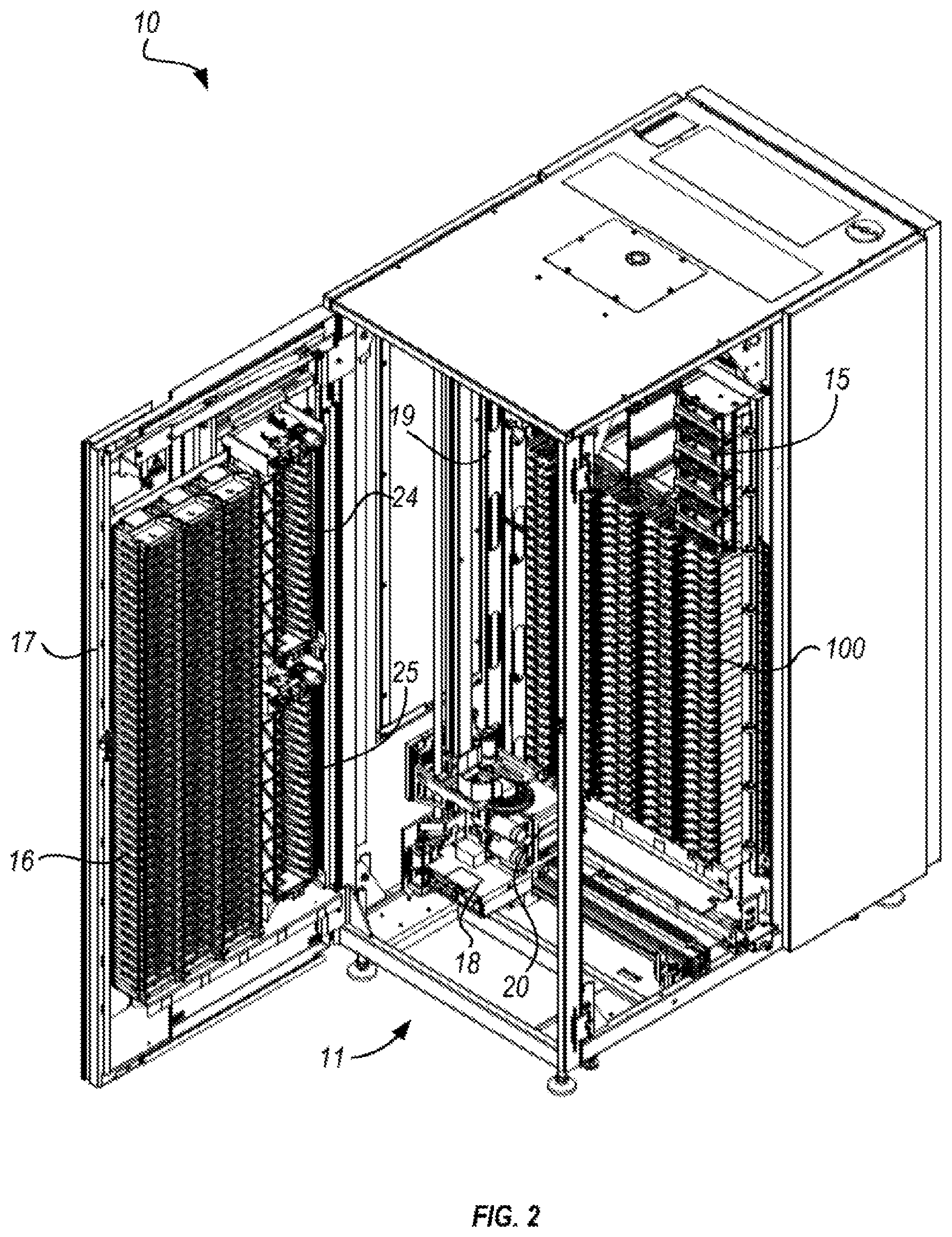 Patent US12504795 Figure 2 – Data storage library with service mode for protecting data storage drives
